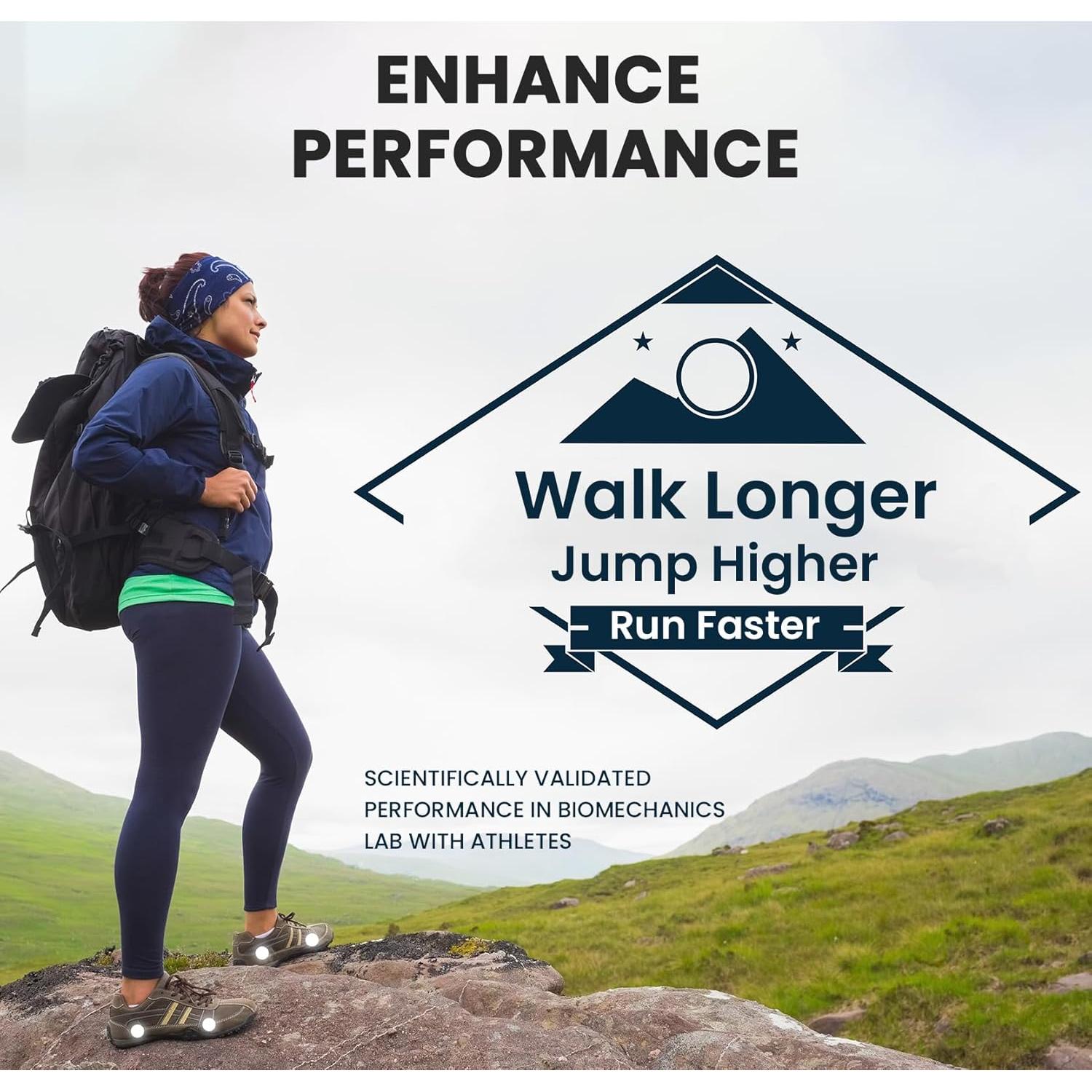 Plantillas de Soporte Welnove XL para Senderismo - Fibra de Carbono