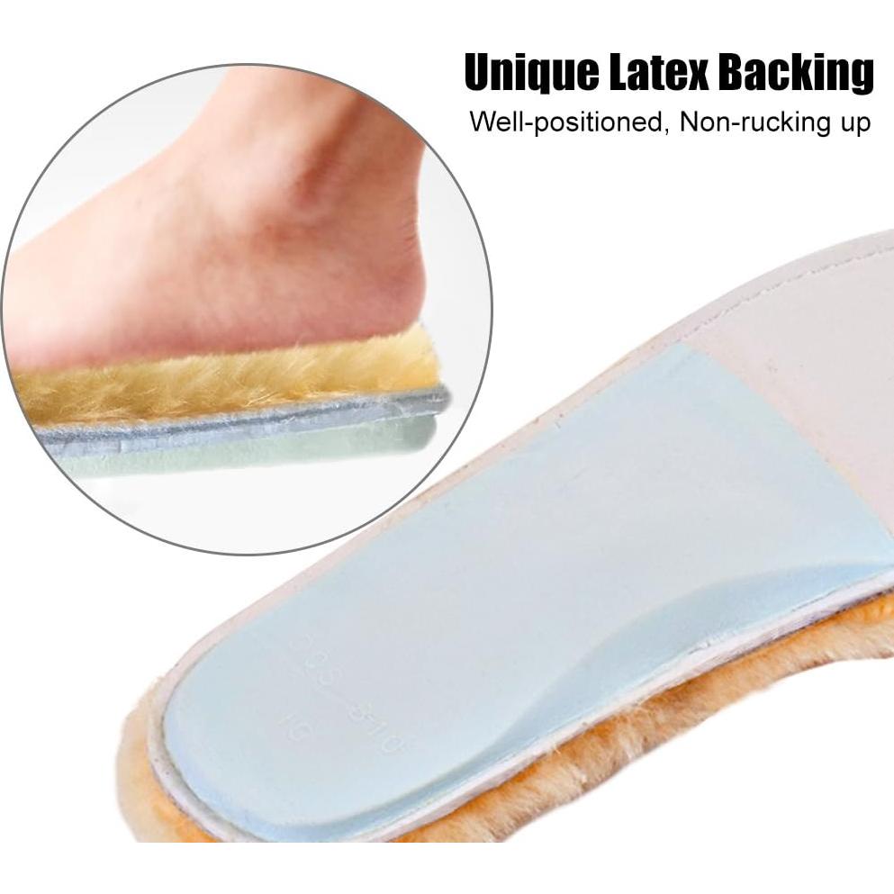 Plantillas de lana de cordero ABUSA para mujeres US 8