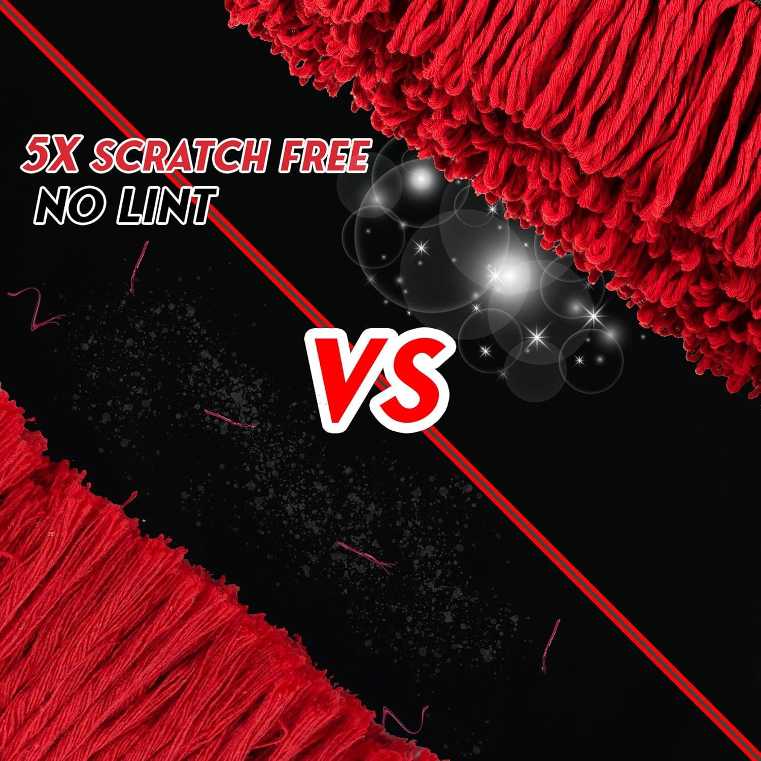 Duster de Coche Ride Kings Rojo Telescópico 91 cm Sin Rayones