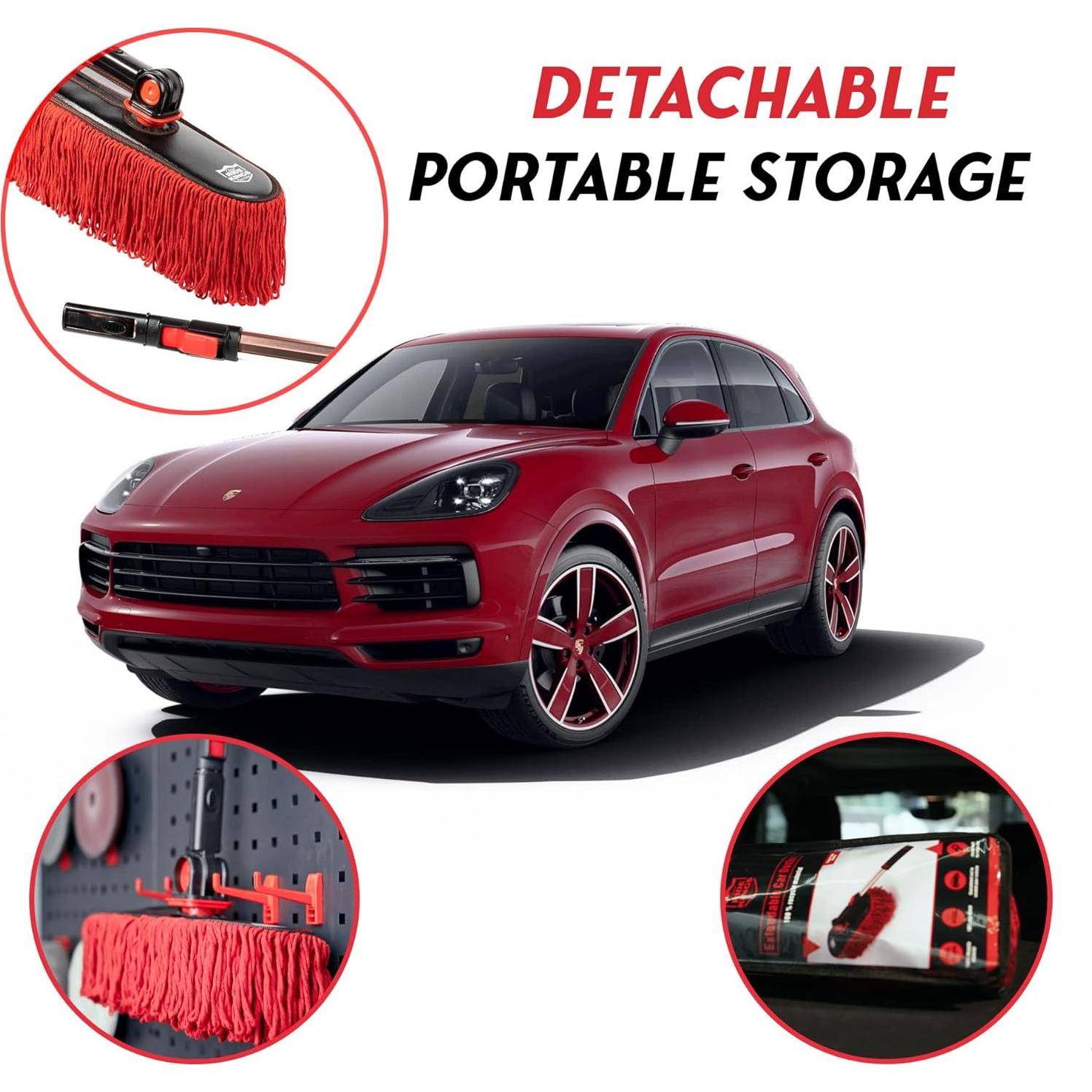 Duster de Coche Ride Kings Rojo Telescópico 91 cm Sin Rayones