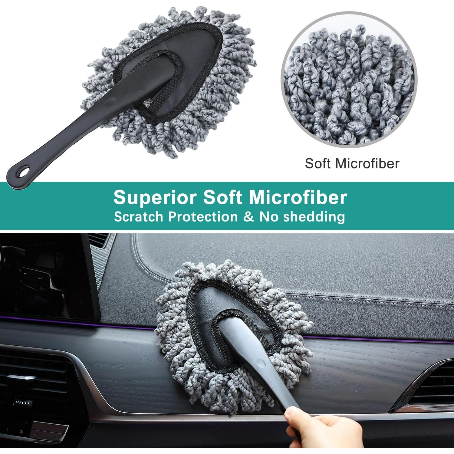 2 Pcs Cepillo de Plumas Microfibra QINGHAHU Lavable 27.94 cm