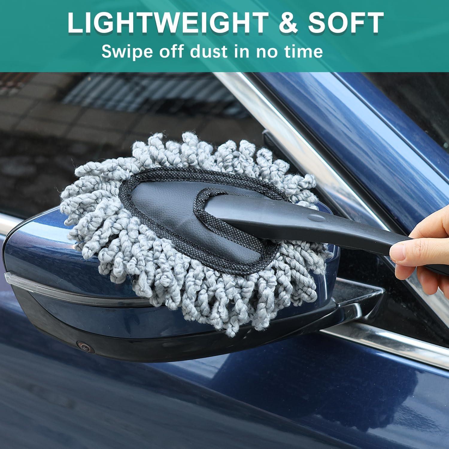 2 Pcs Cepillo de Plumas Microfibra QINGHAHU Lavable 27.94 cm