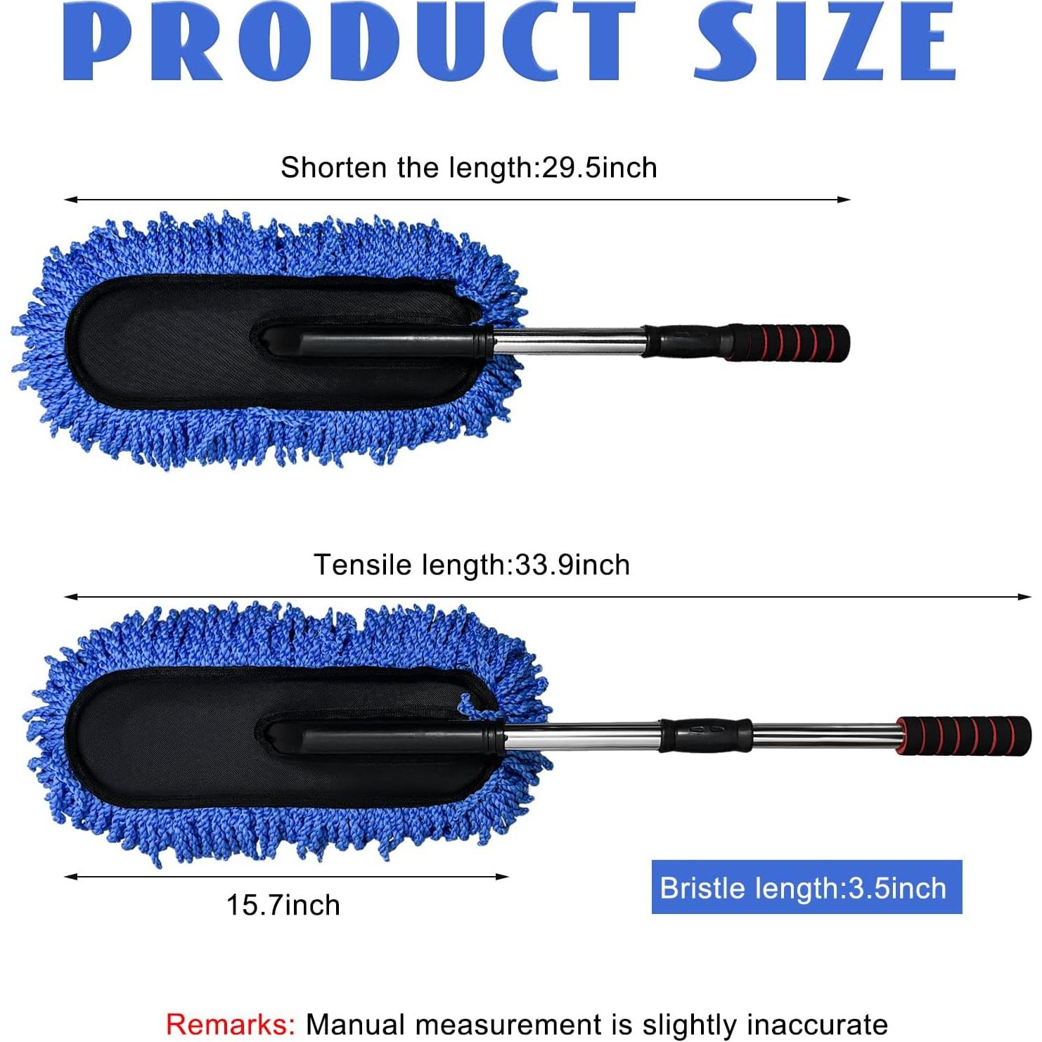 2 Plumones de Microfibra Sylvil para Auto, Limpiador Multifuncional