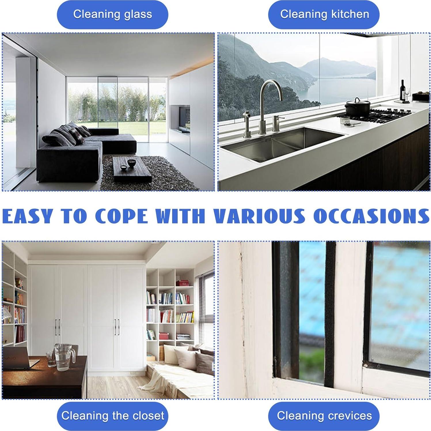 2 Plumones de Microfibra Sylvil para Auto, Limpiador Multifuncional