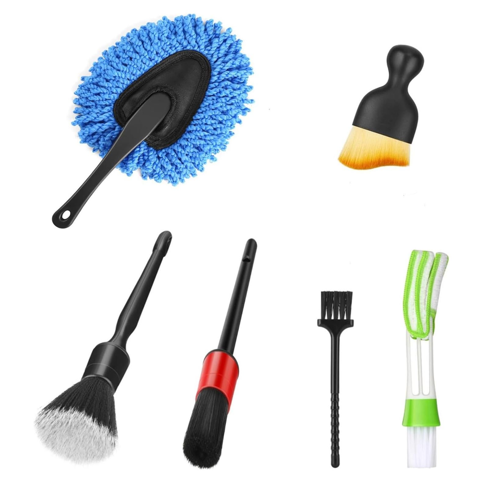 Kit de limpieza de interiores Fitosy - 6 cepillos para auto