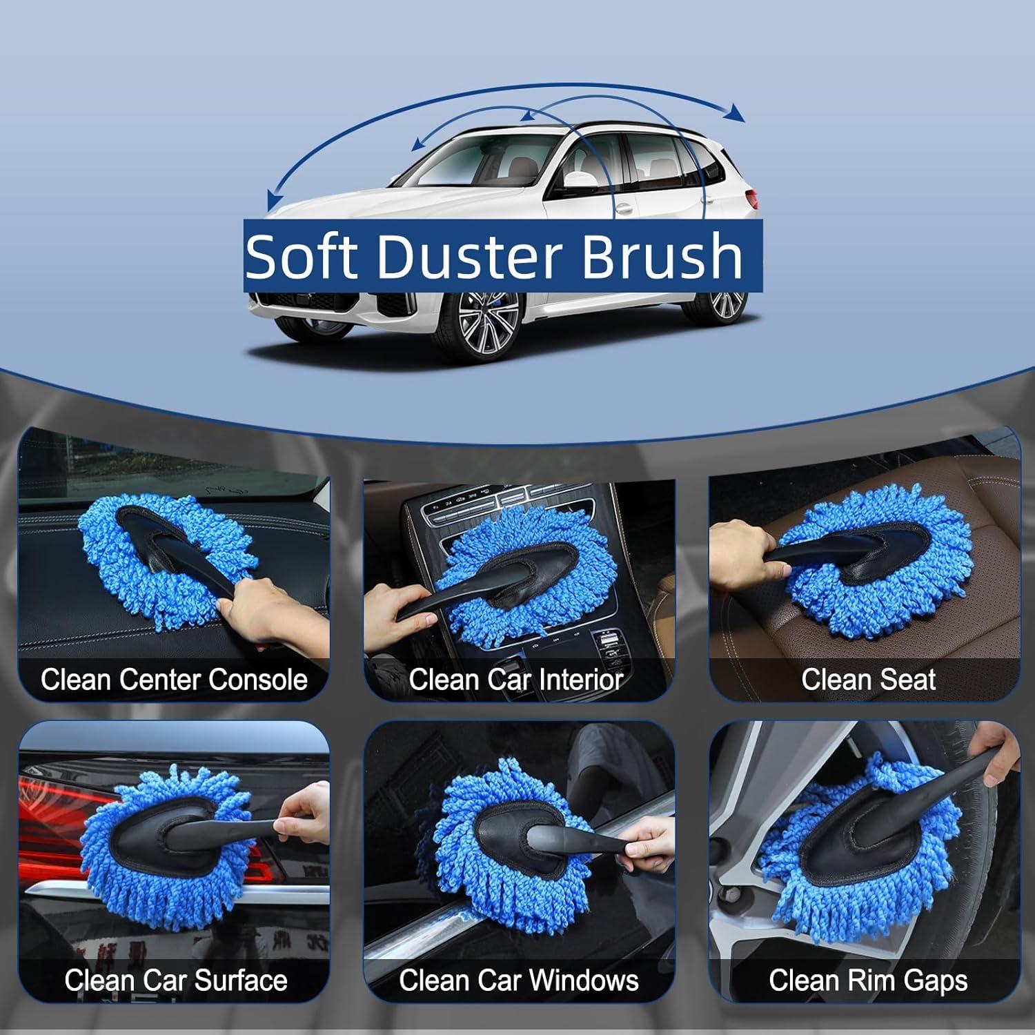 Kit de limpieza de interiores Fitosy - 6 cepillos para auto