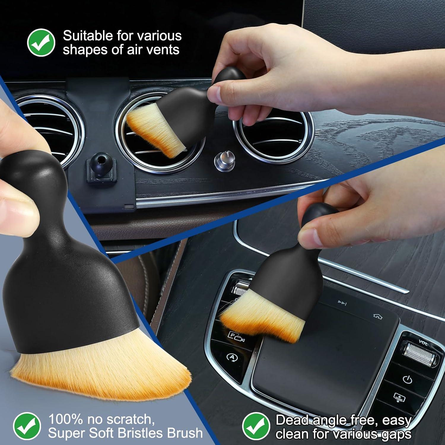 Kit de limpieza de interiores Fitosy - 6 cepillos para auto