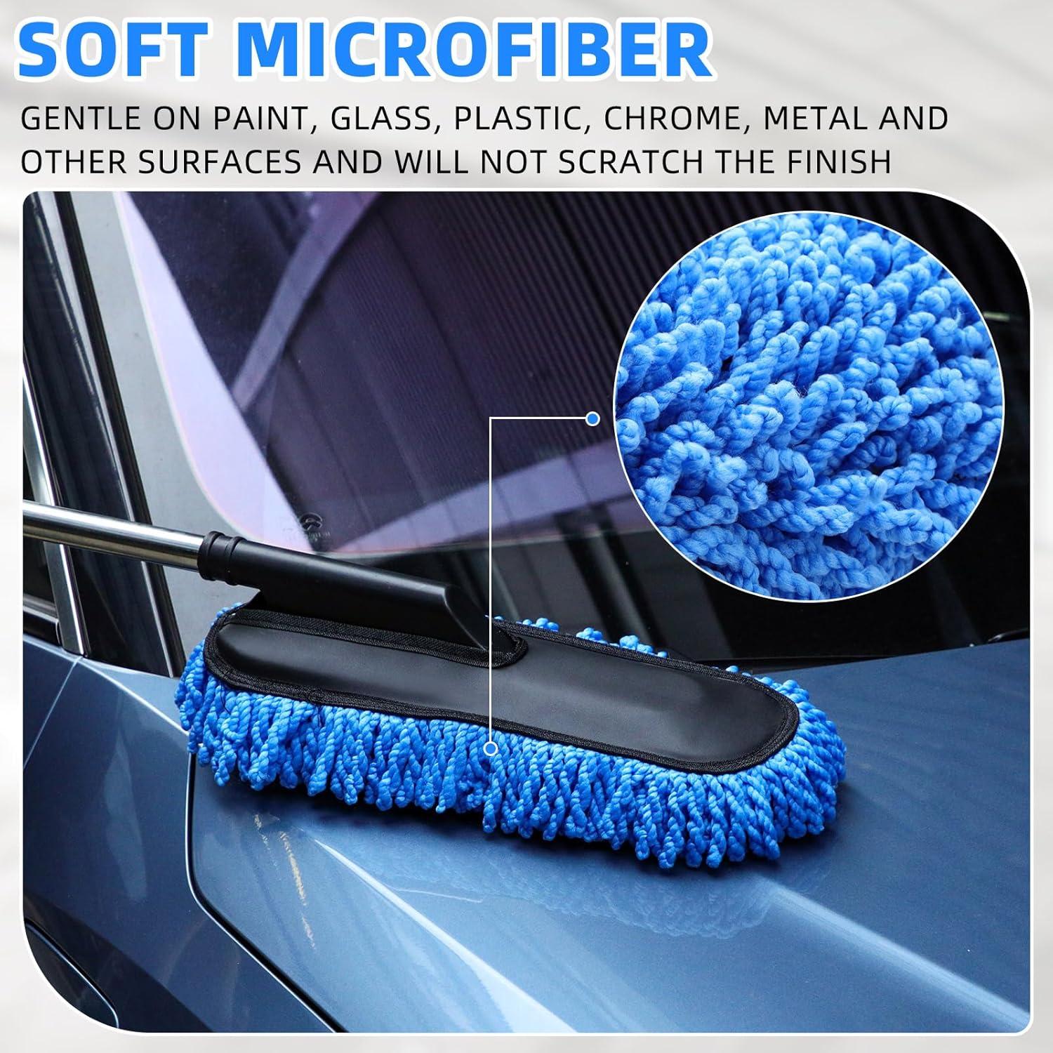 Kit de Limpiador de Auto Tanlade 2 Piezas con Mango Extensible