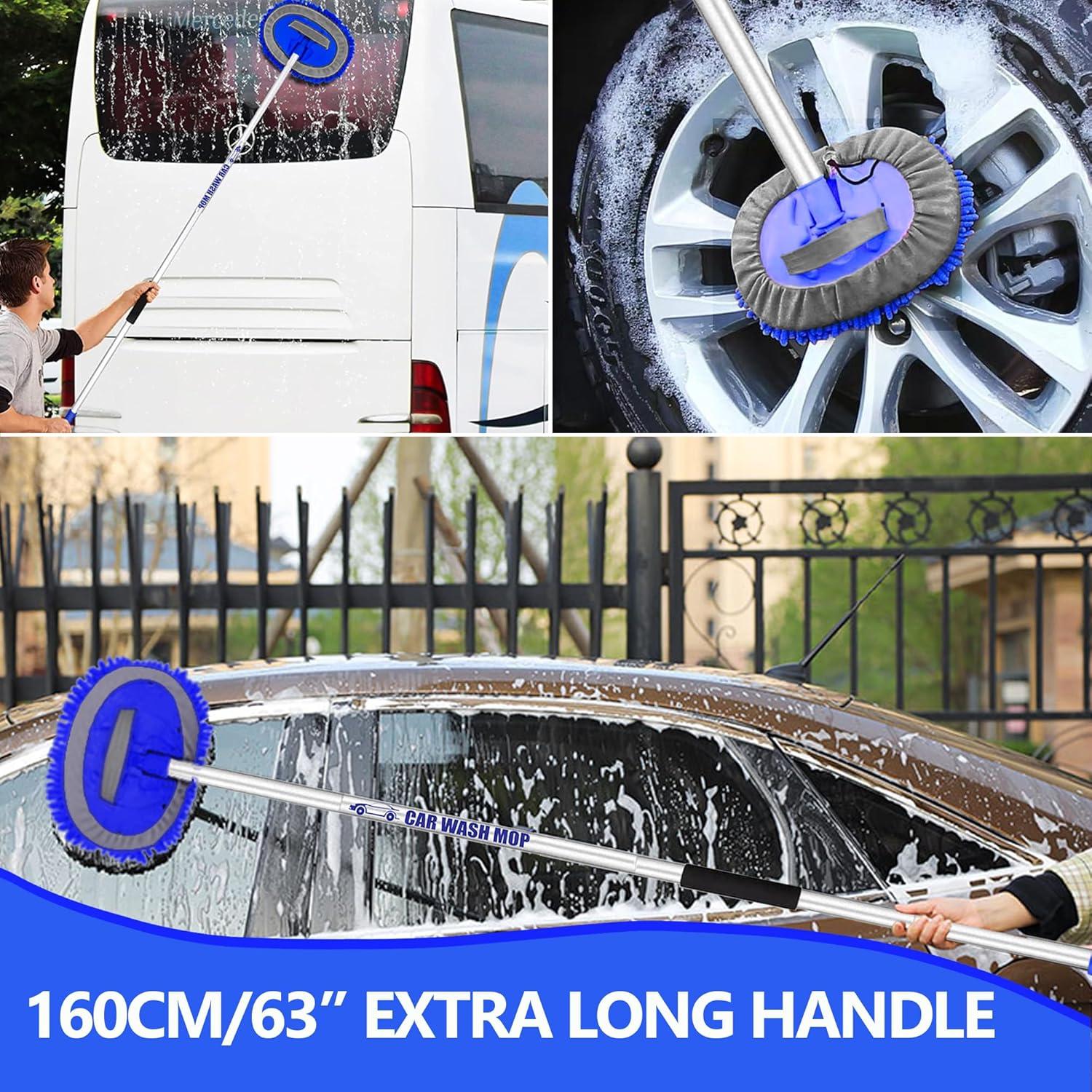 Cepillo de Lavado Telescópico 160 cm WillingHeart 2 en 1