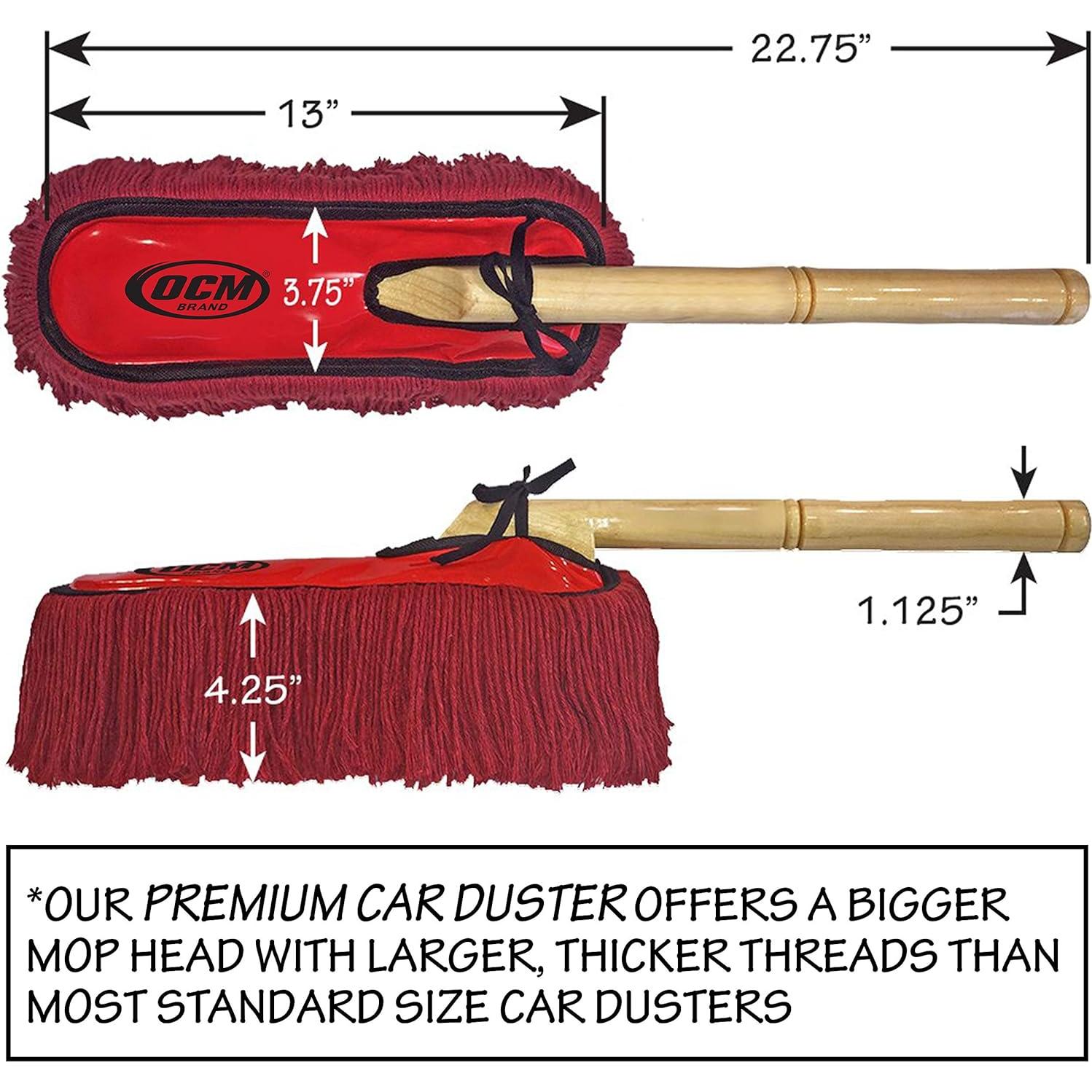 Duster de Coche Extra Grande OCM con Mango de Madera 57.79 cm
