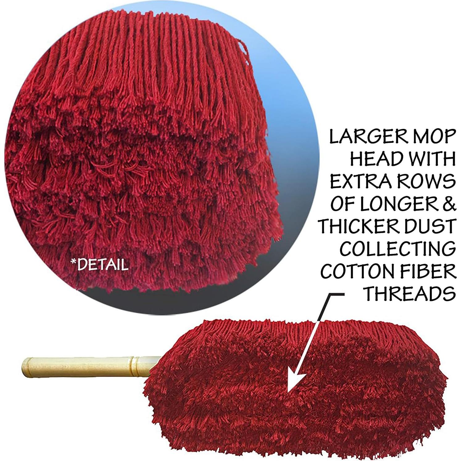 Duster de Coche Extra Grande OCM con Mango de Madera 57.79 cm