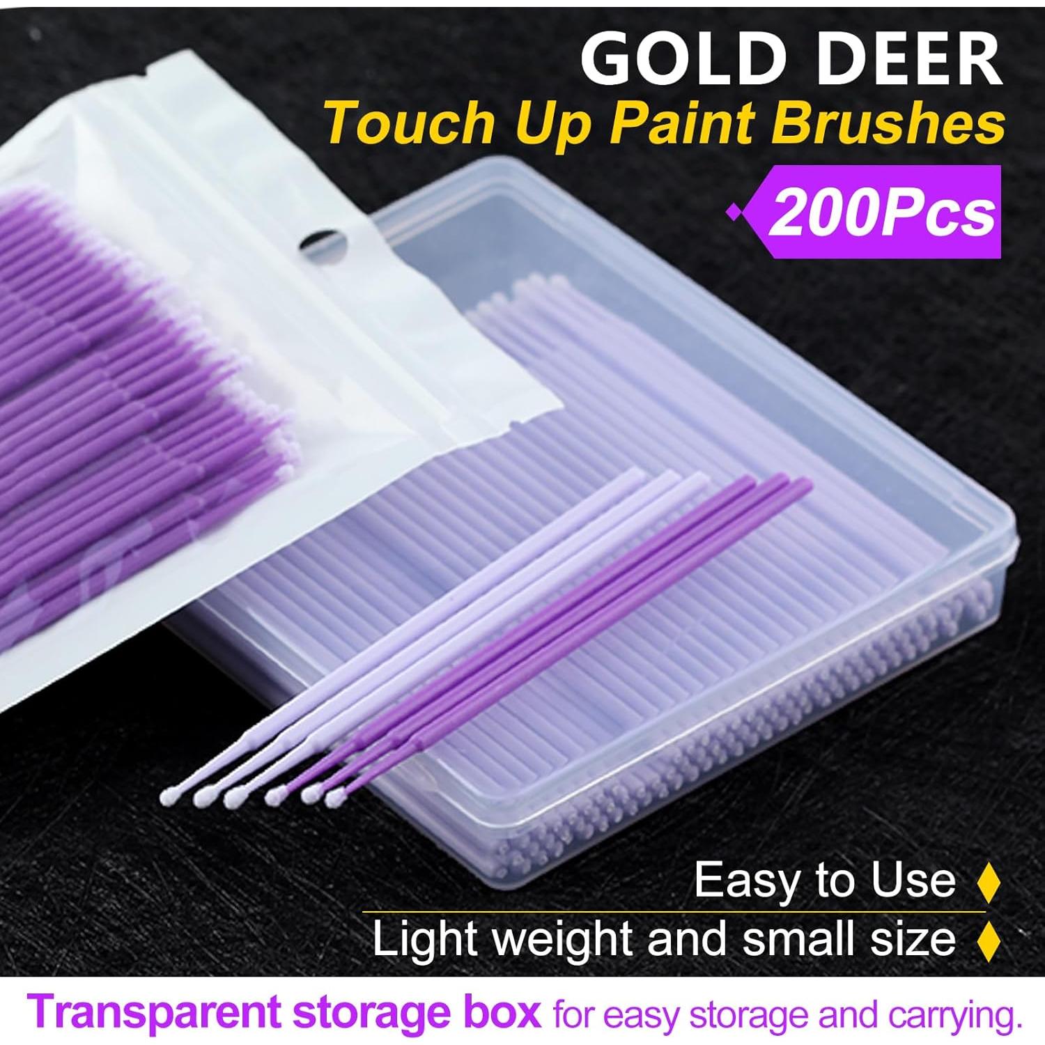 200 Pinceles de retoque GOLD DEER para pintura automotriz