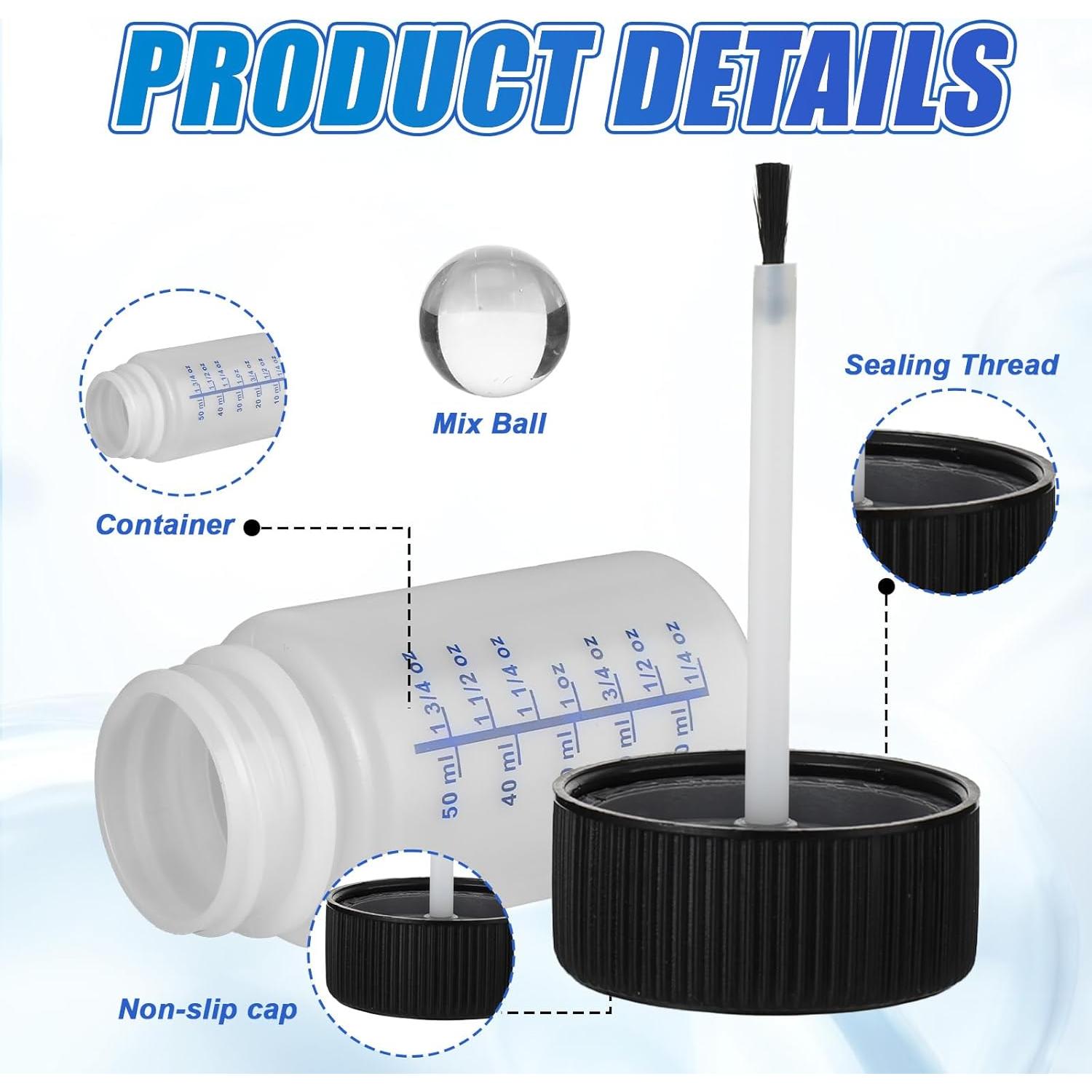 Paquete de 6 Botellas de Retoque de Pintura 60ml con Pincel