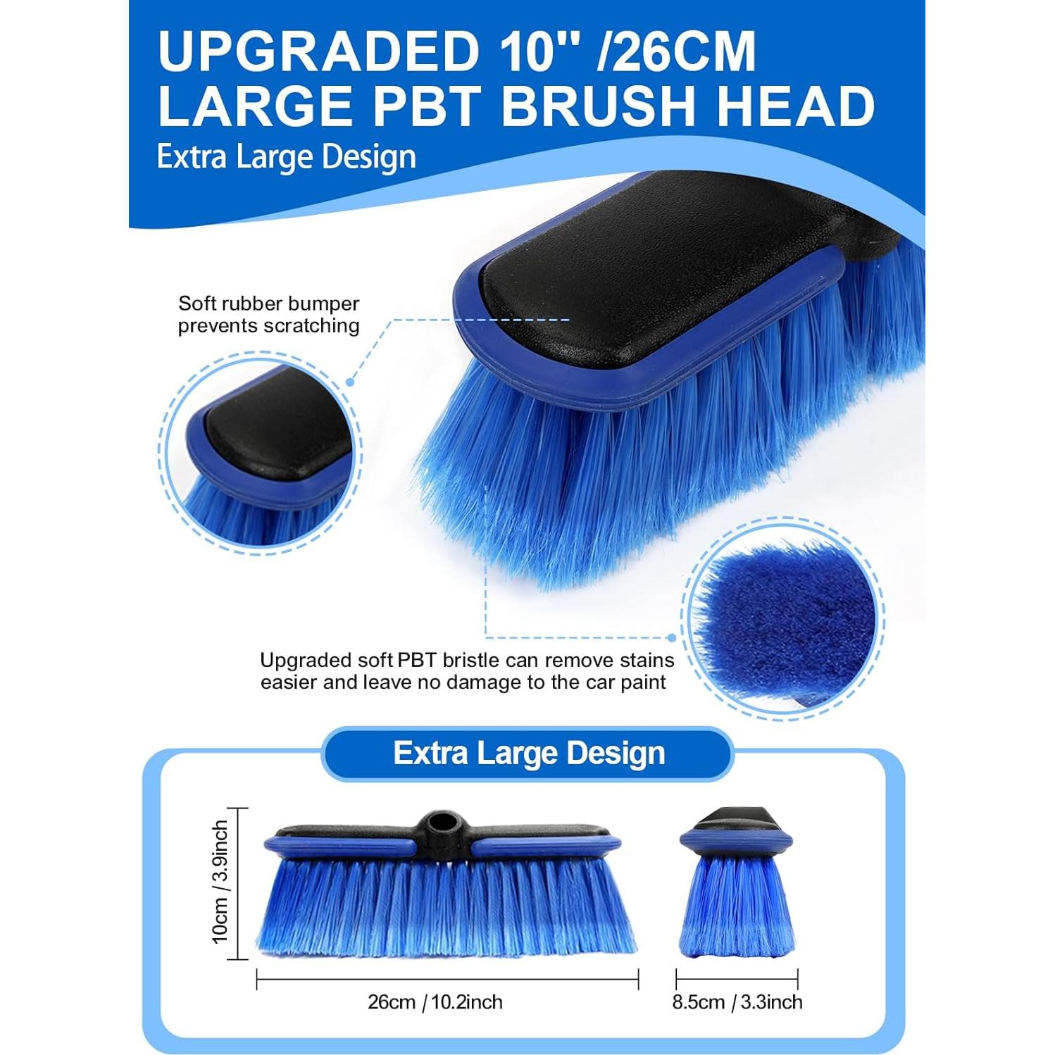 Cepillo de Lavado de Autos ZimiTeda 60'' Mango Largo PBT