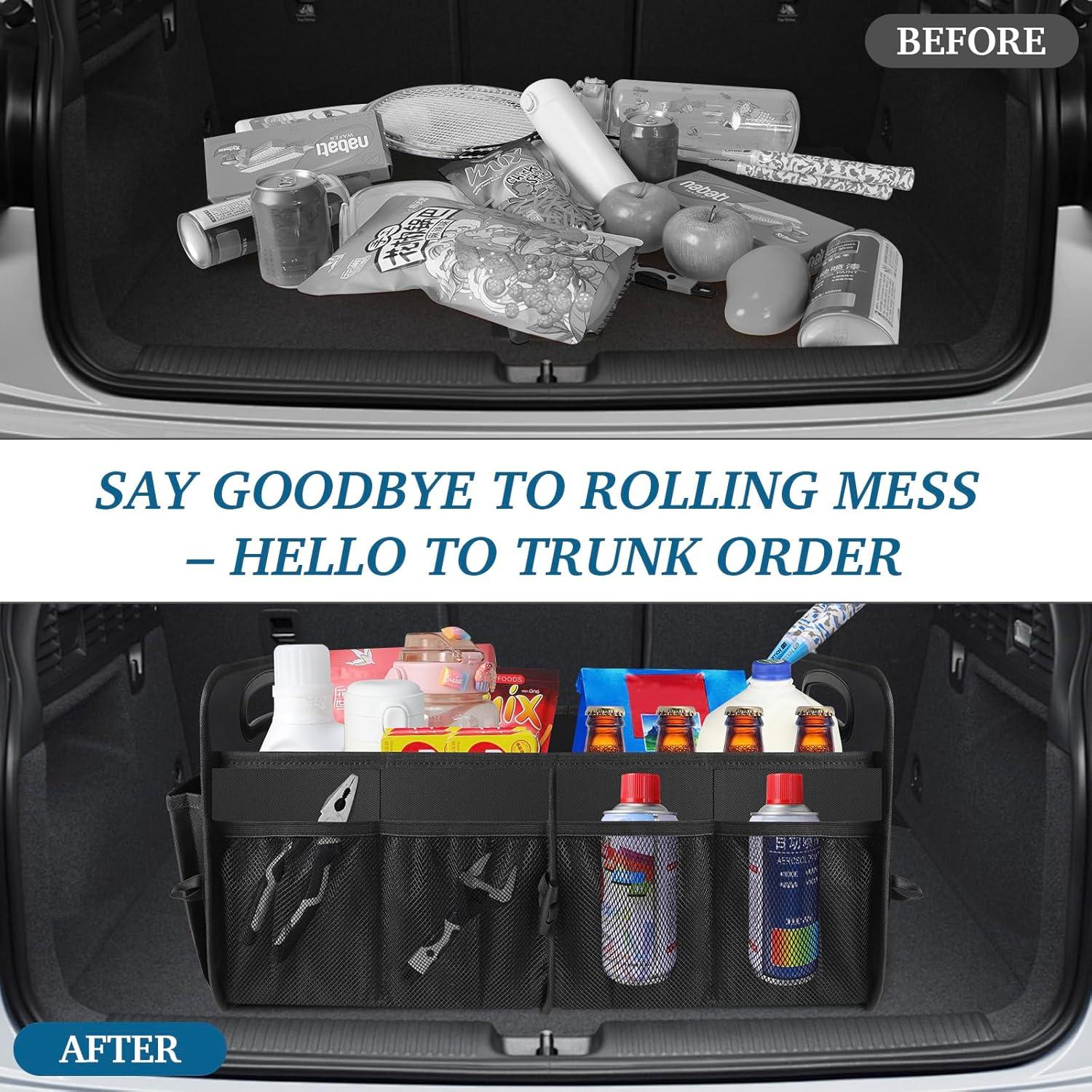 Organizador de Maletero HABOPET Plegable Impermeable 52L Negro