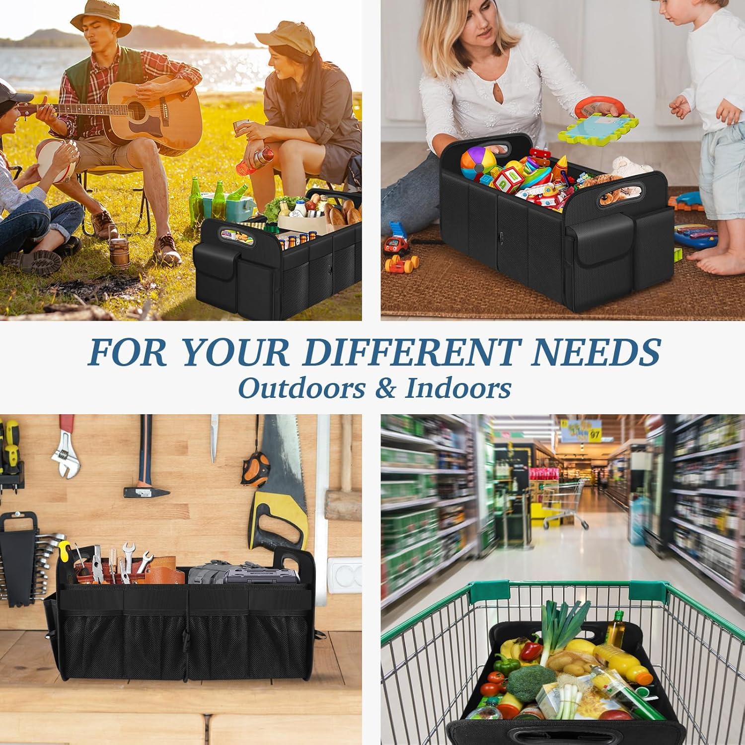 Organizador de Maletero HABOPET Plegable Impermeable 52L Negro