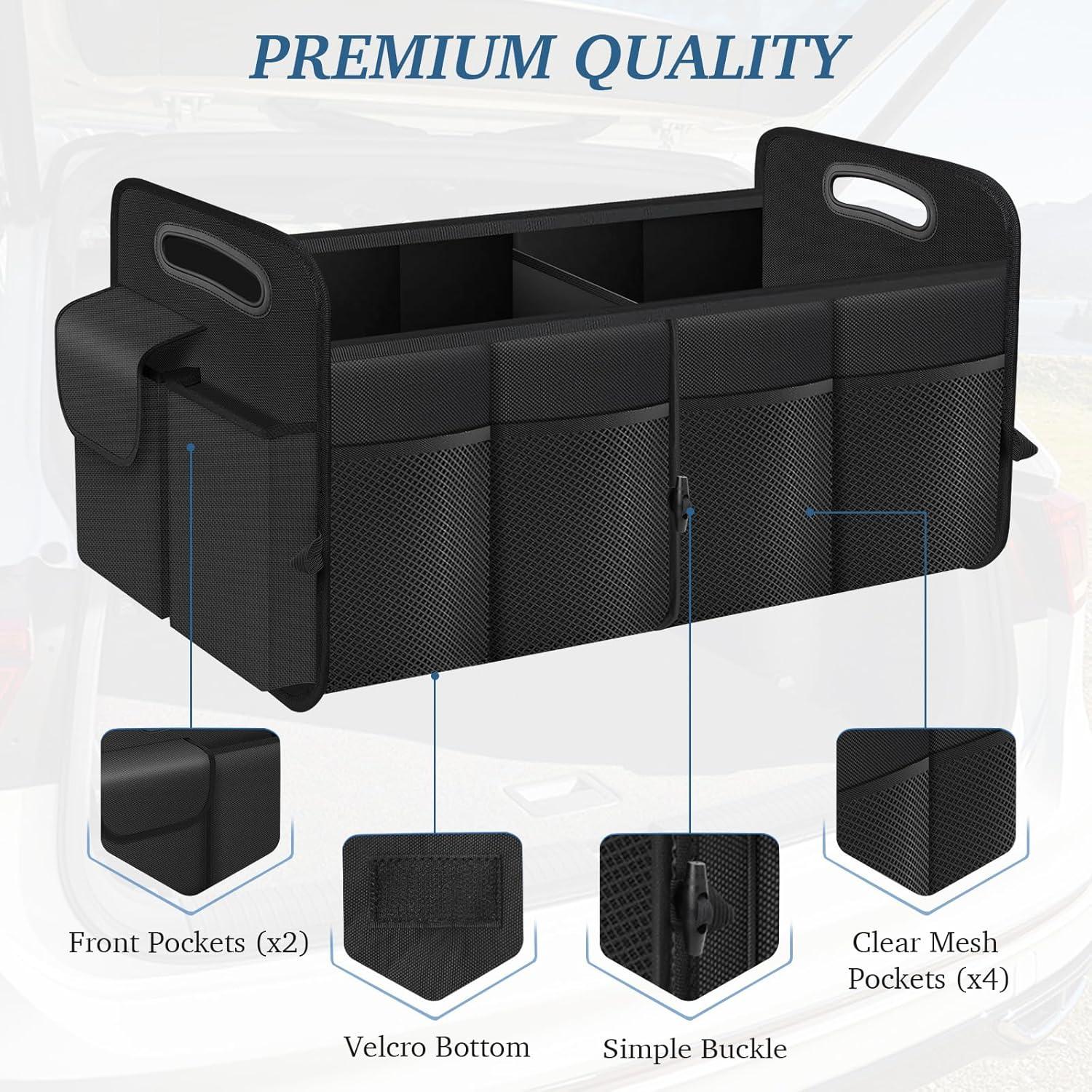 Organizador de Maletero HABOPET Plegable Impermeable 52L Negro