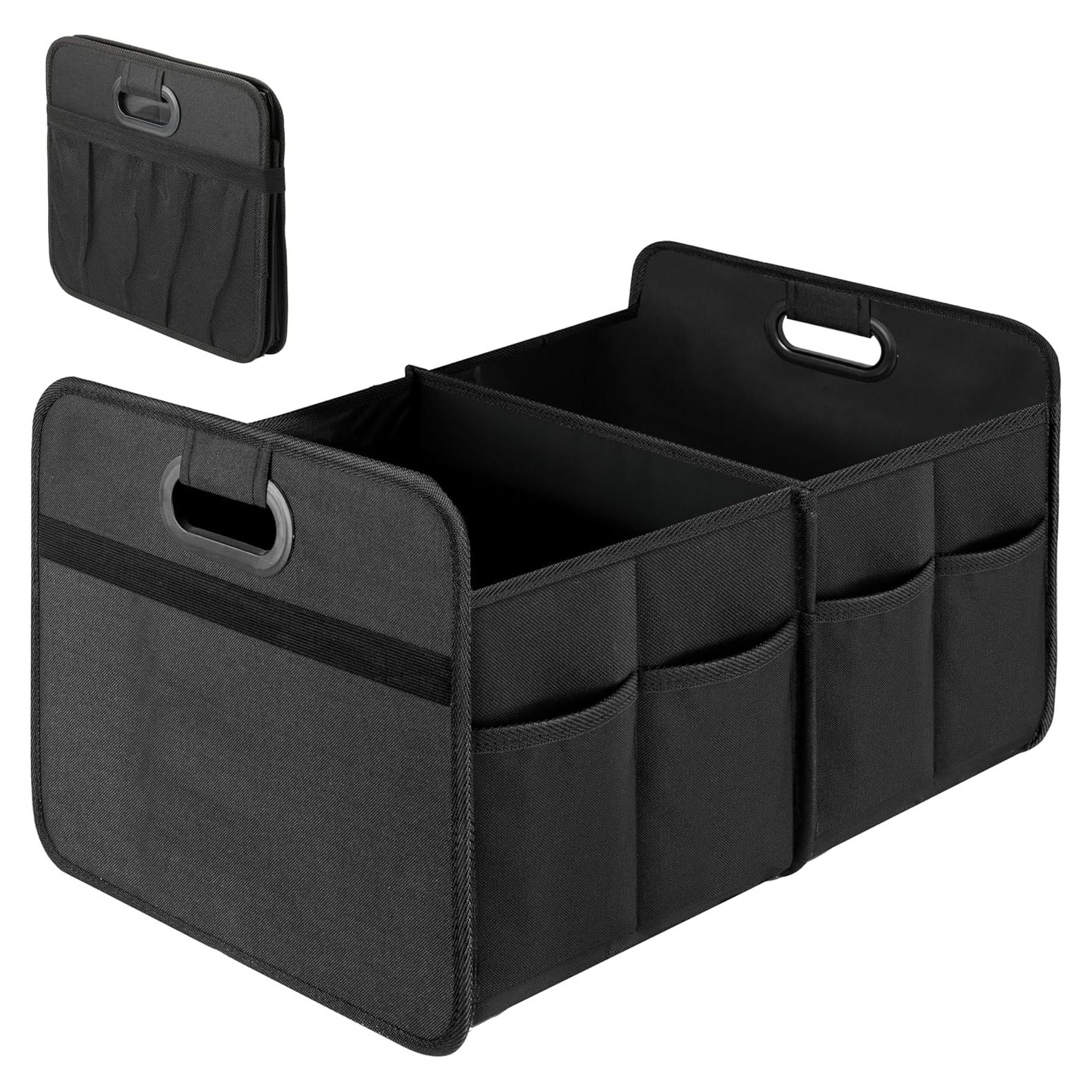 Organizador de Maletero Simple Deluxe Negro 2 Compartimentos Plegable