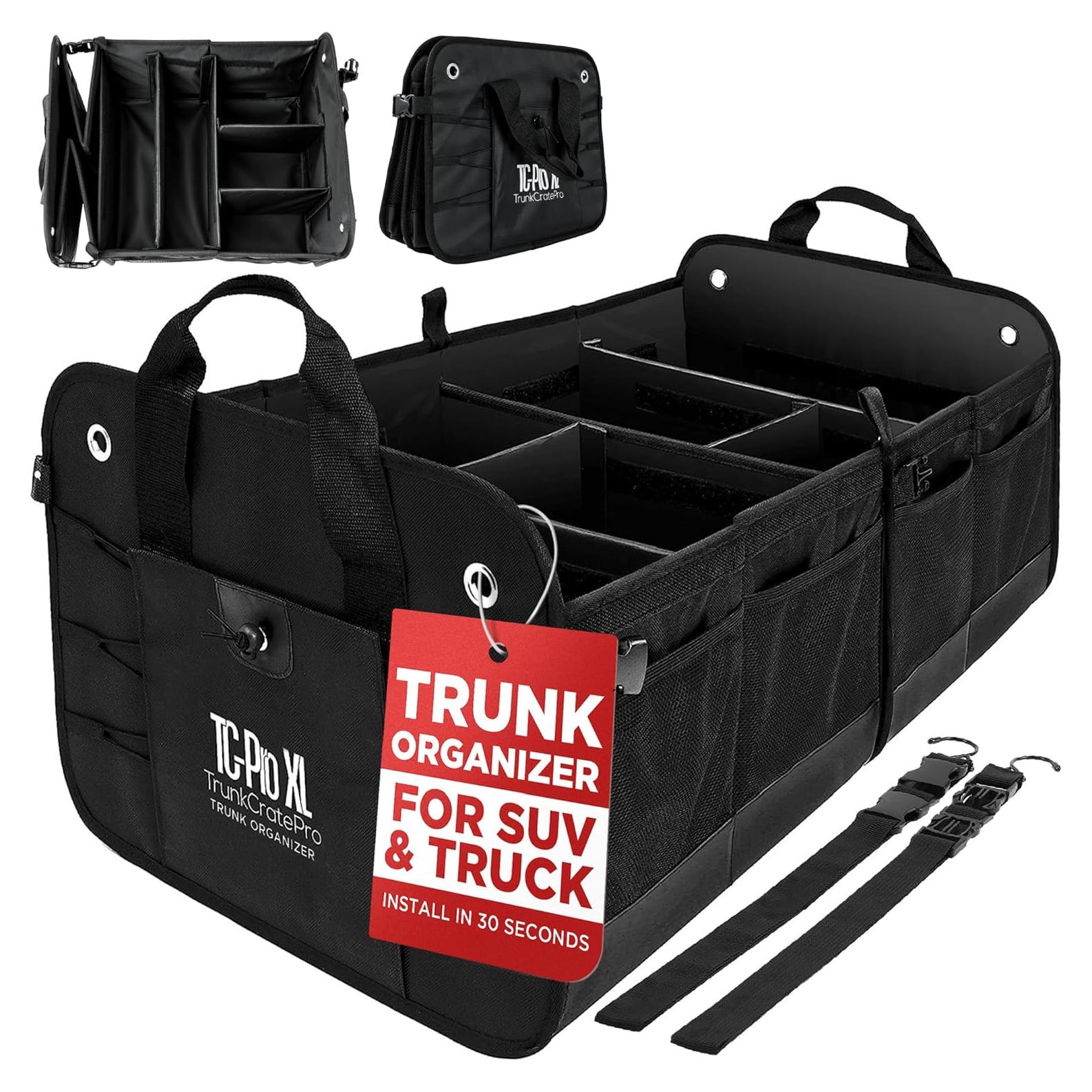 Organizador de Maletero TRUNKCRATEPRO XL Plegable Negro