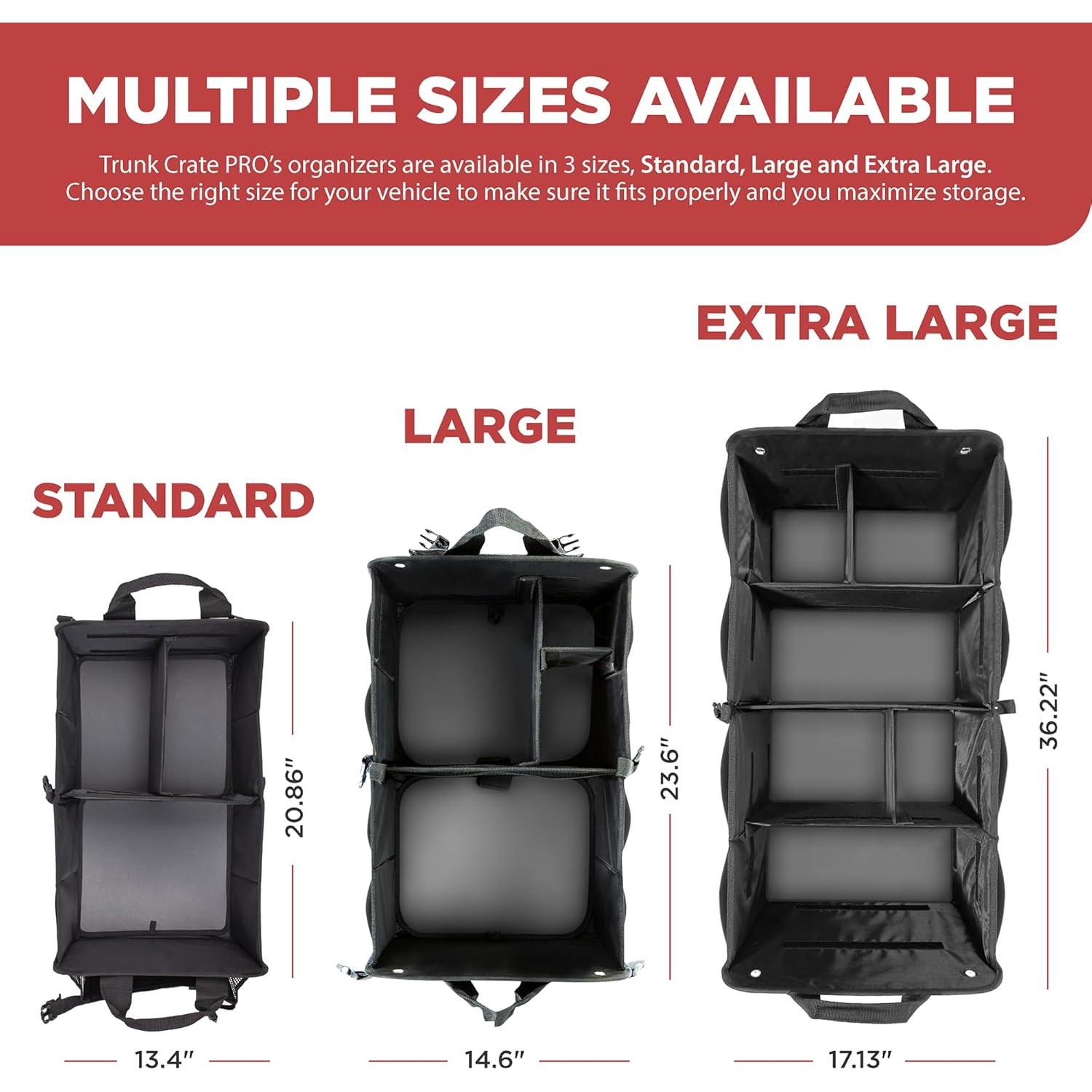 Organizador de Maletero TRUNKCRATEPRO XL Plegable Negro