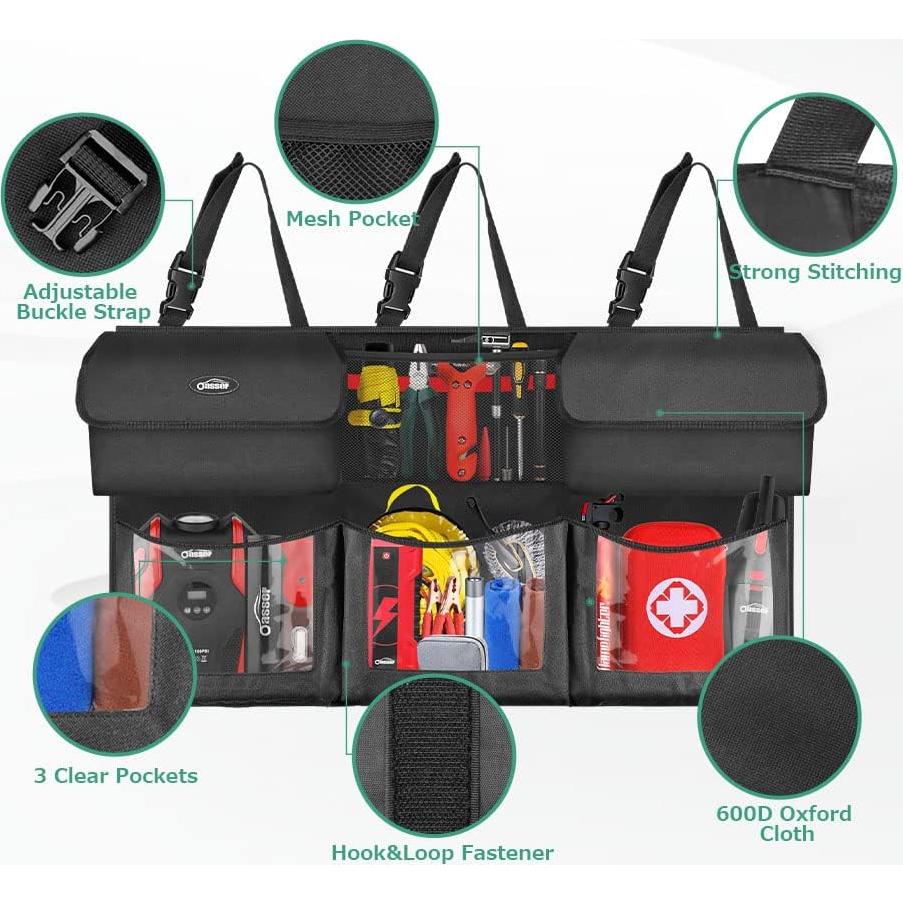 Organizador de Maletero Oasser E6 Plegable 101.6x48.3cm Negro