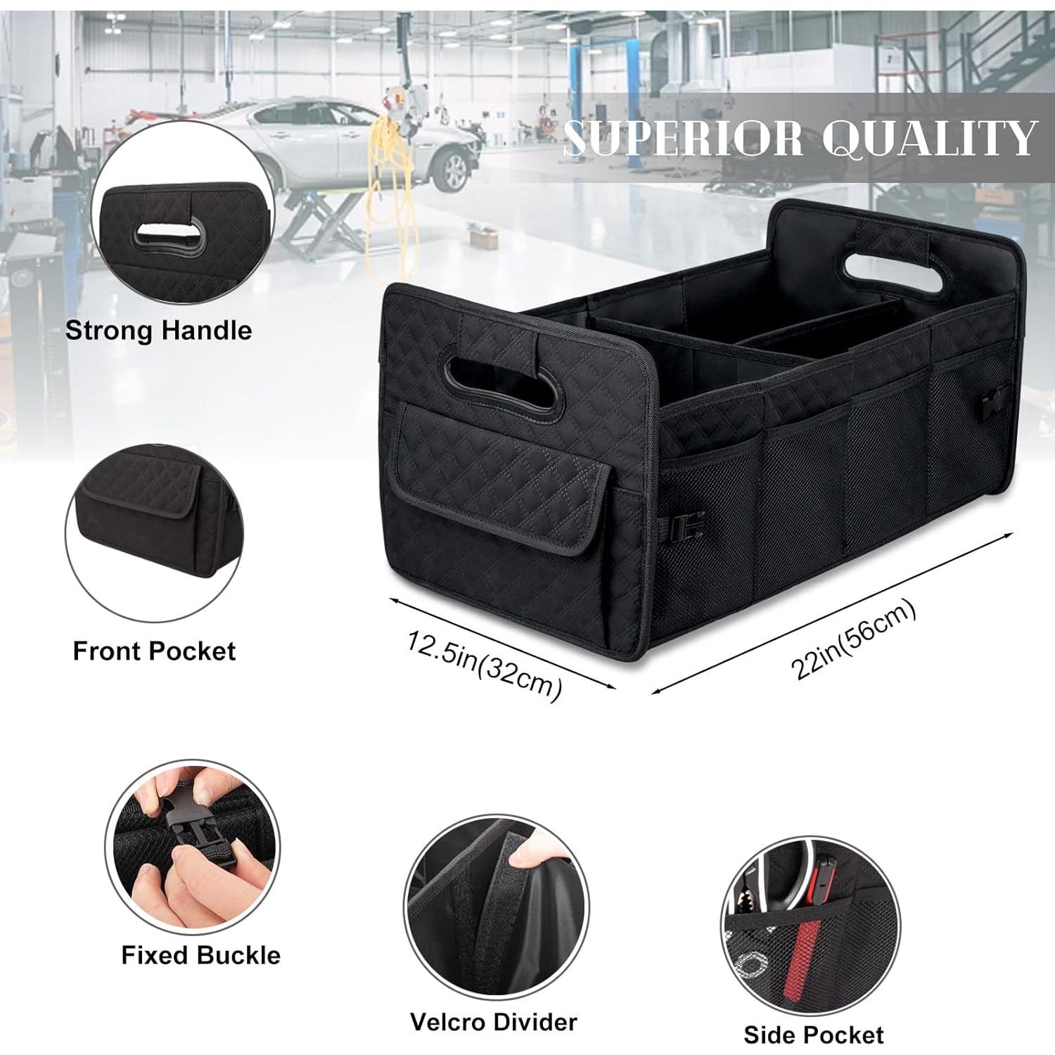 Organizador de Maletero JiatuA Plegable 55.88x31.75cm Negro