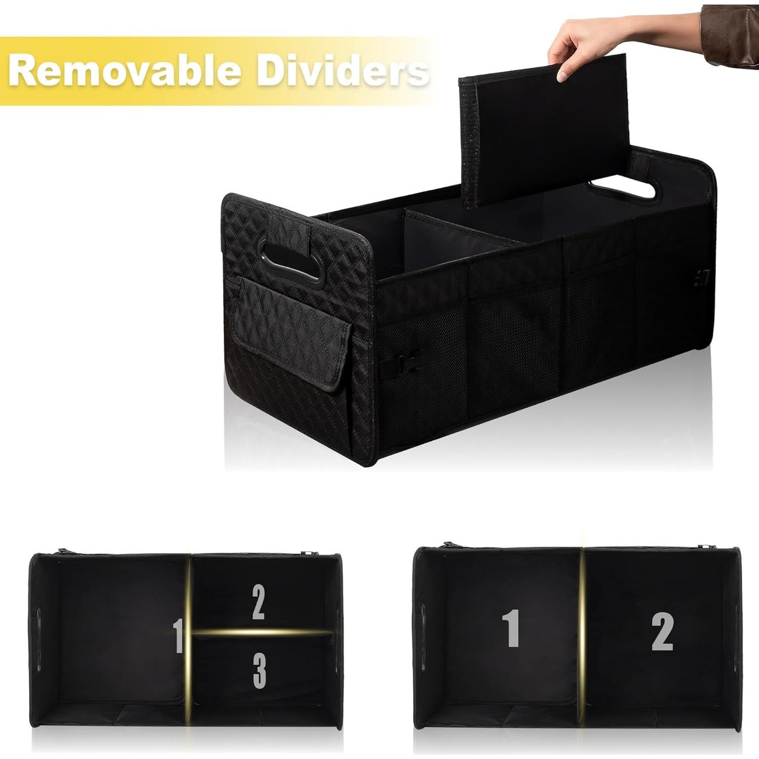Organizador de Maletero JiatuA Plegable 55.88x31.75cm Negro