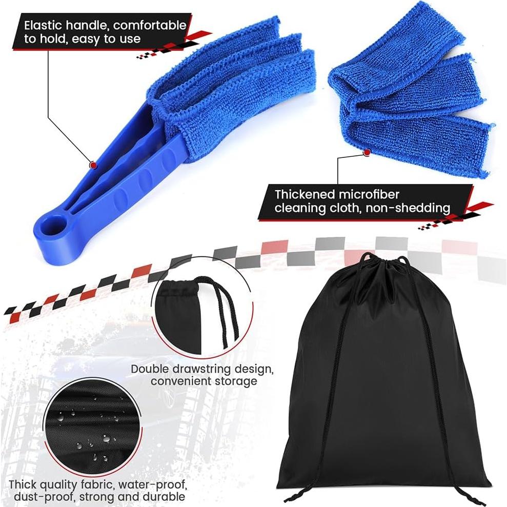 Juego de Cepillos para Detallar Autos Aptleou 11 Piezas