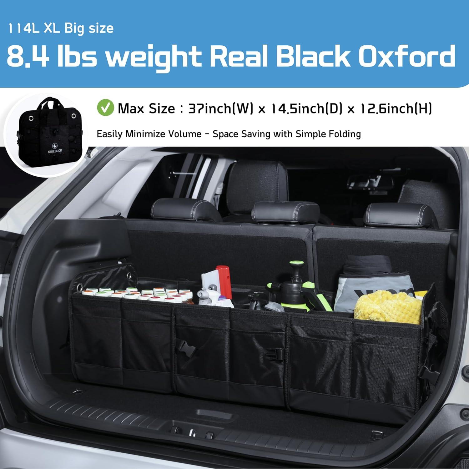 Organizador de Maletero NINEDUCK 114L Negro Oxford Impermeable