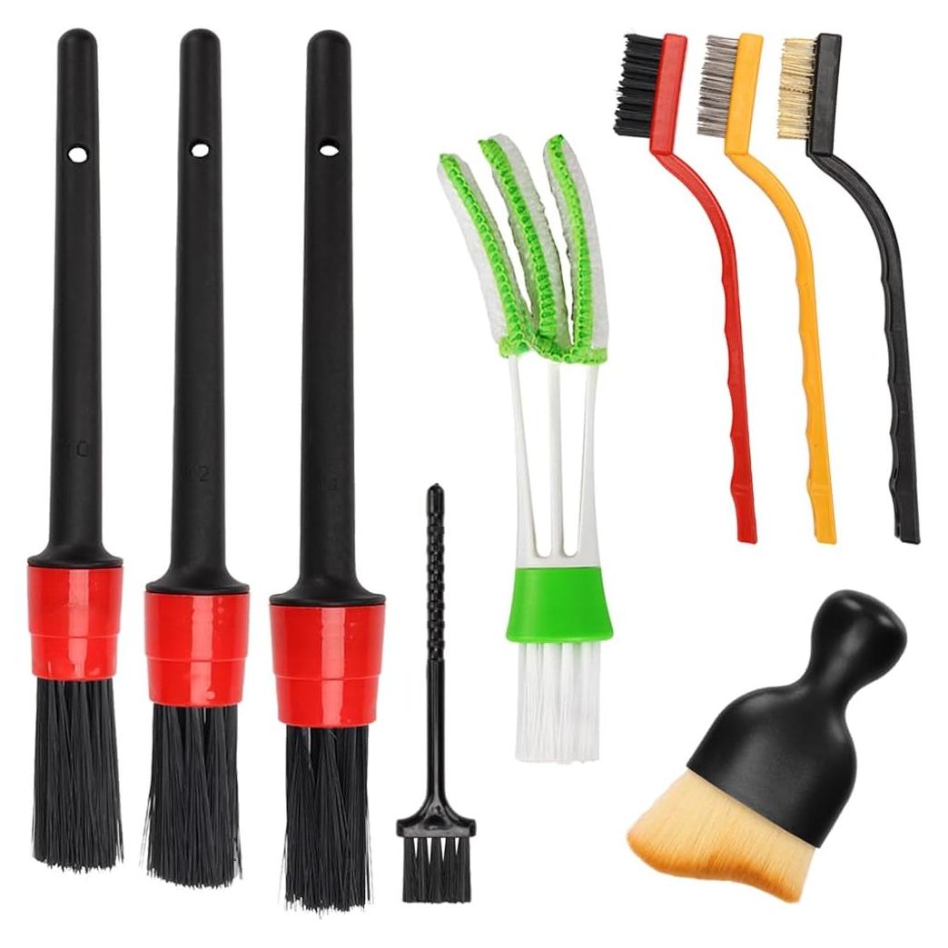 Juego de Cepillos para Detallar Autos Vidspl - 9 Piezas