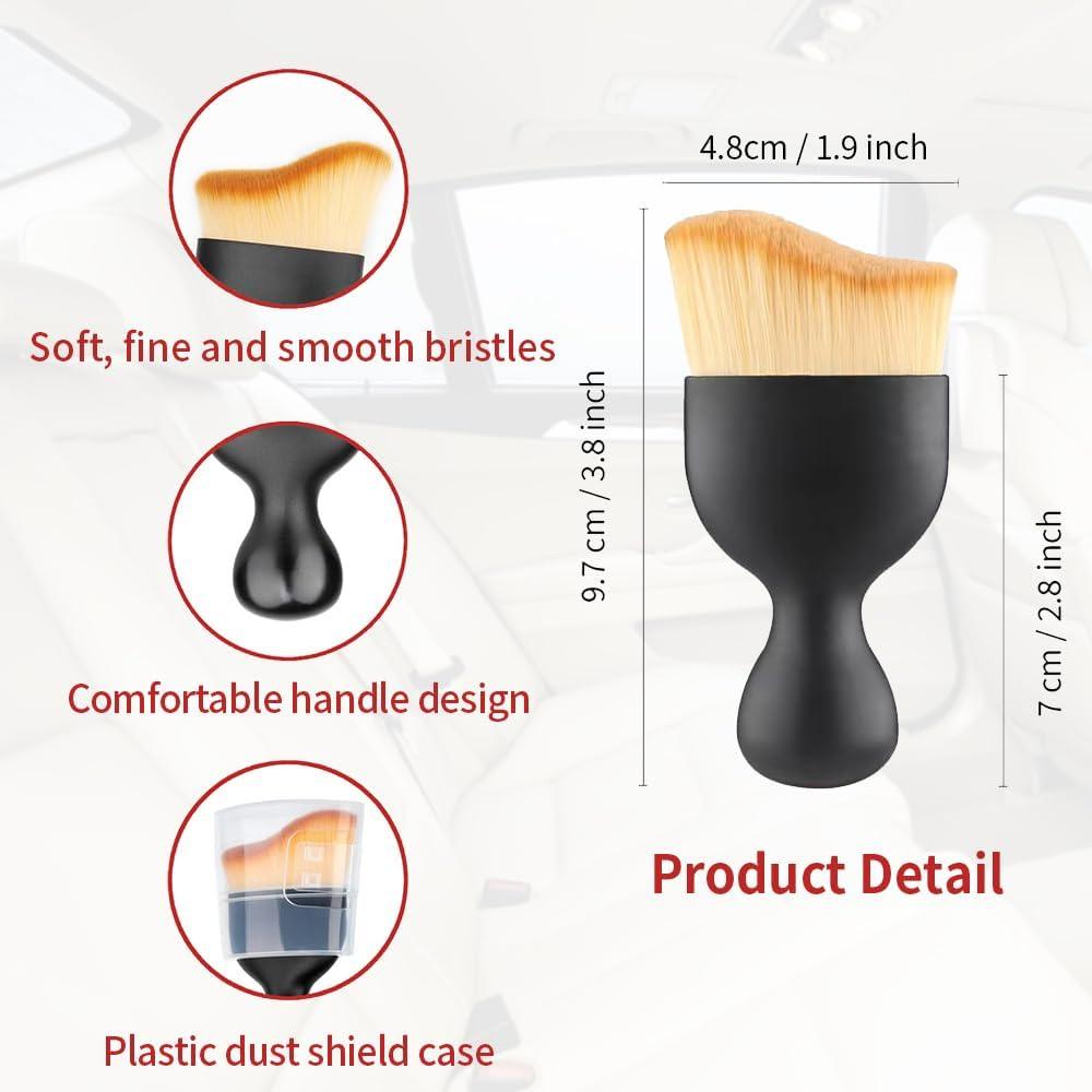 Paquete de 2 cepillos de limpieza para interiores de auto