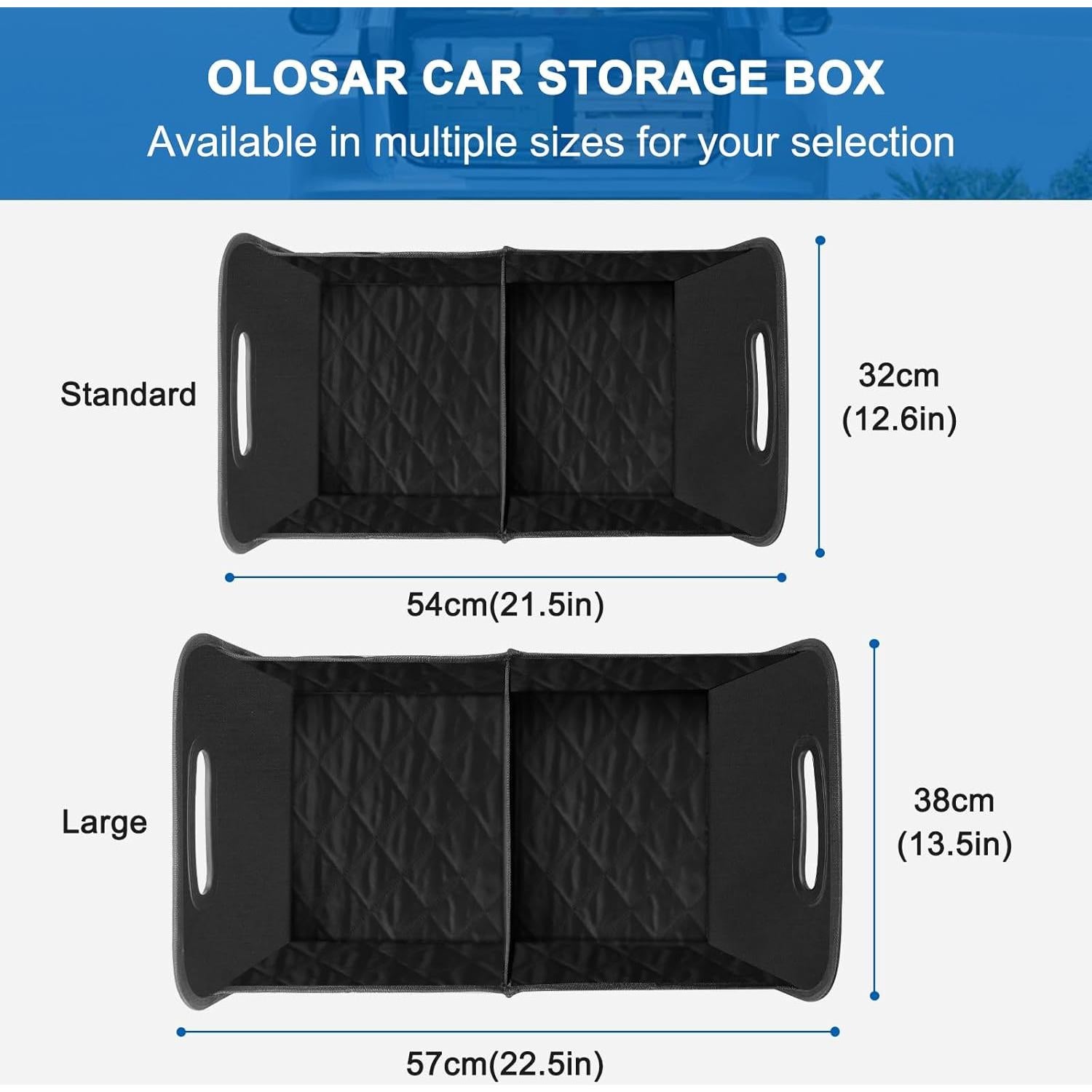 Organizador de Maletero Olosar Plegable 50L Negro para Auto