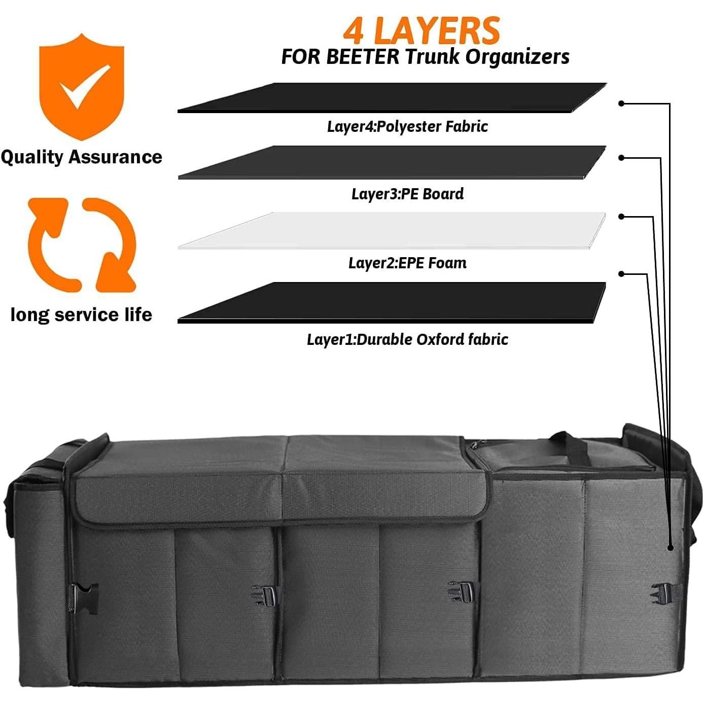 Organizador de Maletero EAROND con Cooler A Prueba de Fugas