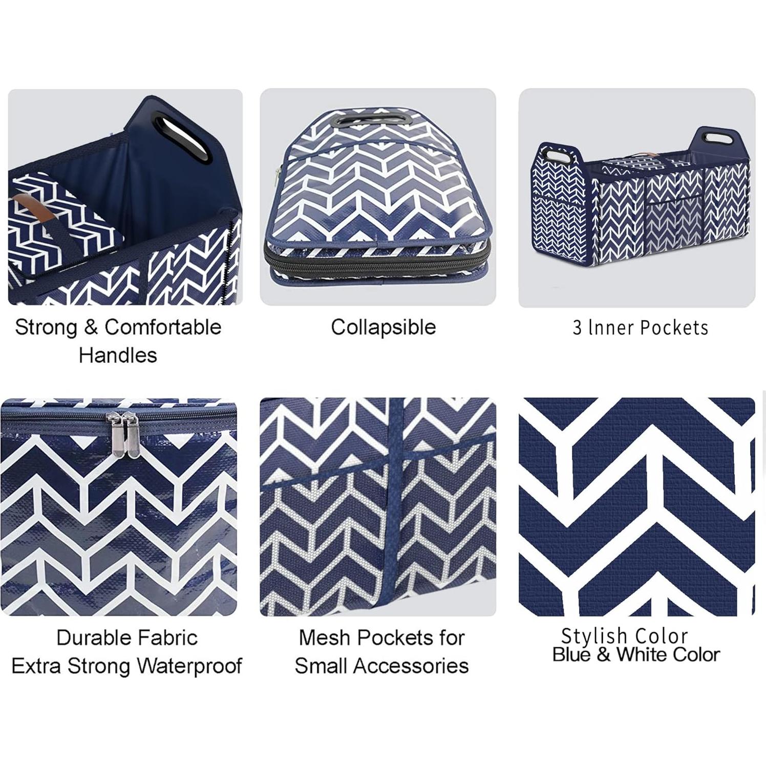 Organizador de Maletero Orionstar Plegable 15L Azul Marino