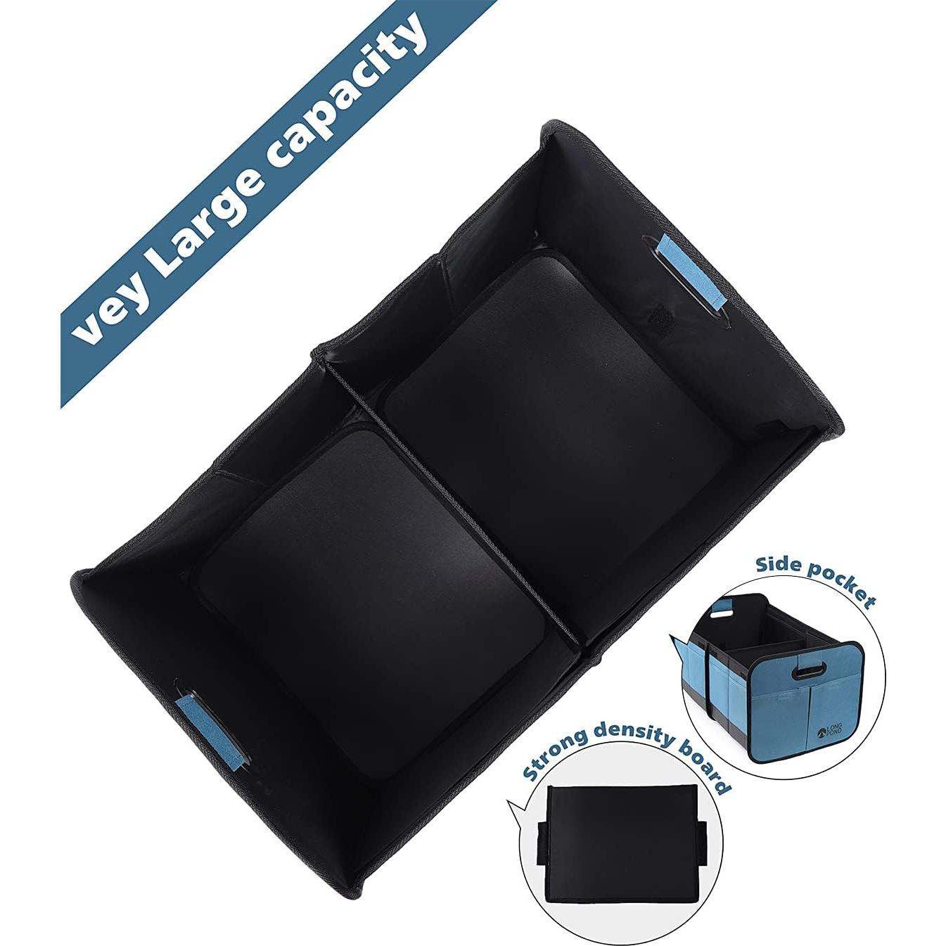 Organizador de Maletero Long Pond Azul Plegable 9 Bolsillos