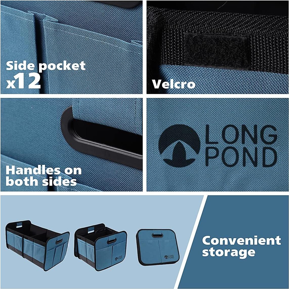 Organizador de Maletero Long Pond Azul Plegable 9 Bolsillos