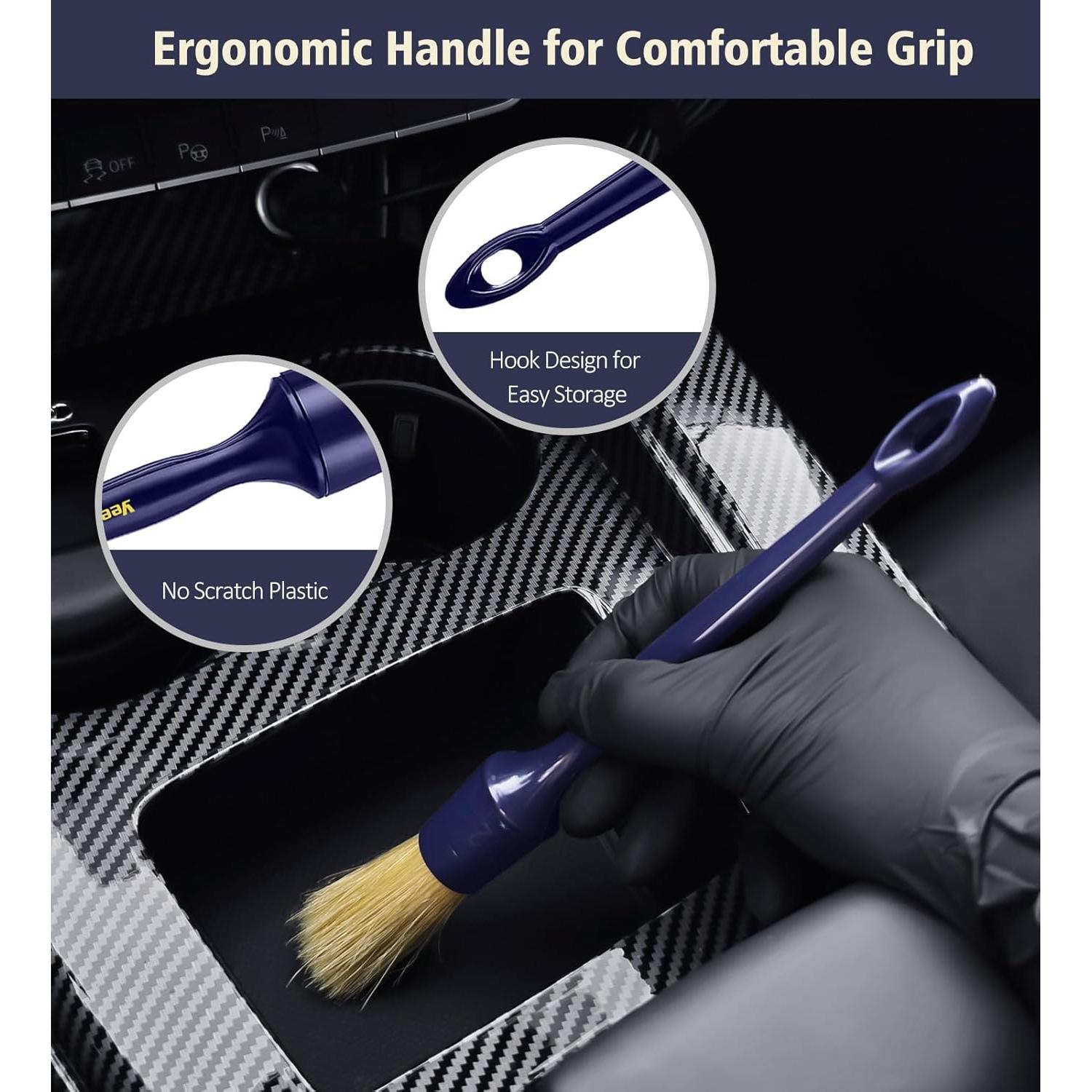 Juego de Cepillos para Detallar Autos YeewayVeh - 3 Tamaños