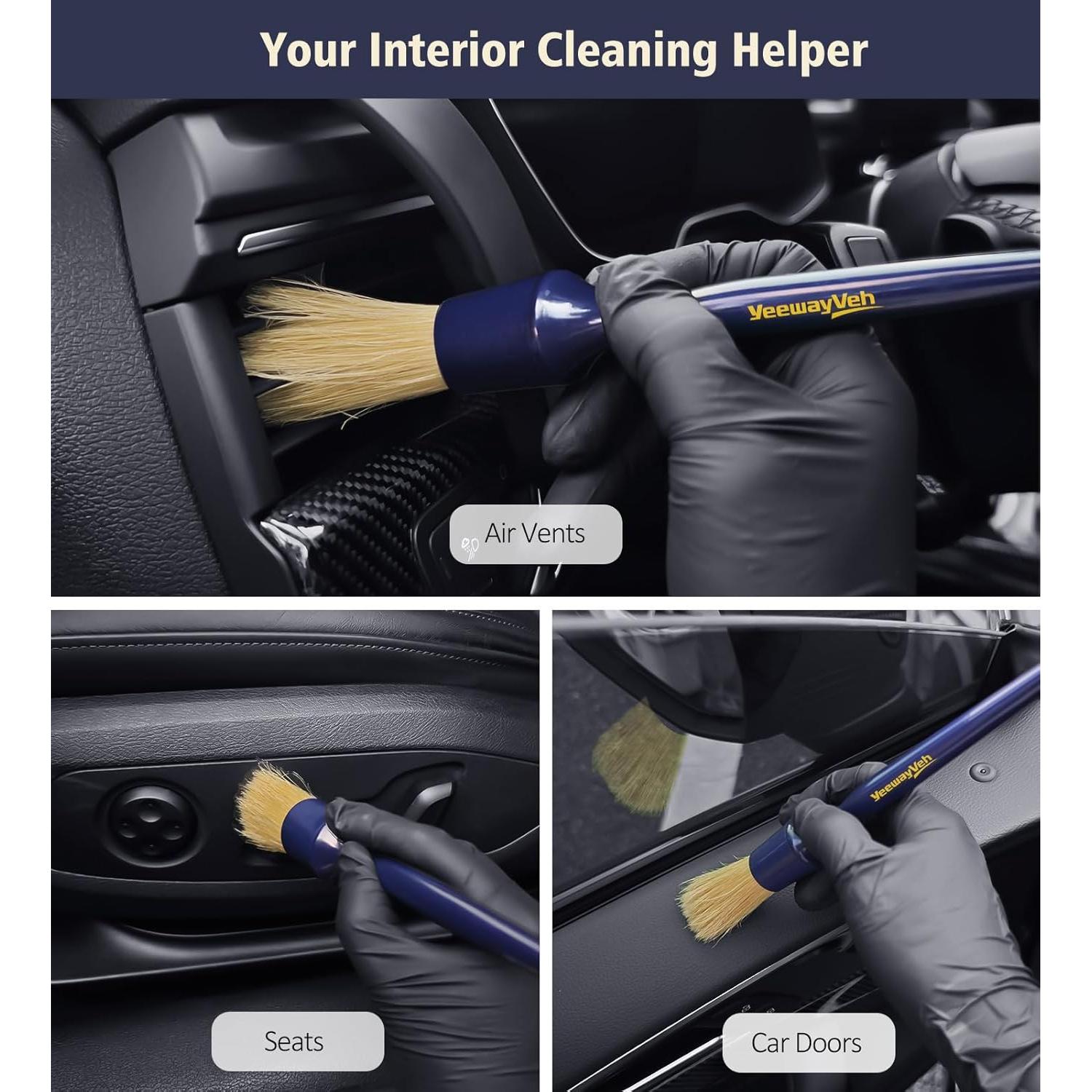 Juego de Cepillos para Detallar Autos YeewayVeh - 3 Tamaños