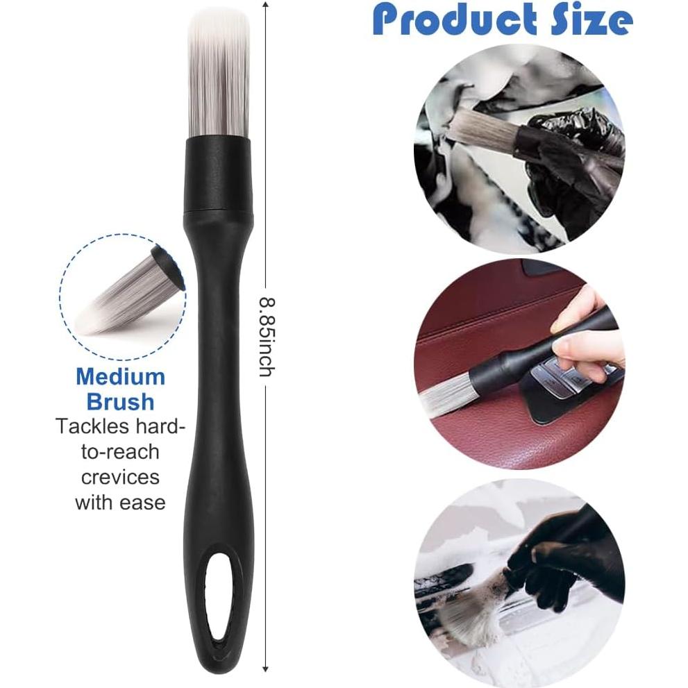 Kit de Cepillos de Detalle para Interiores Vidspl - 5 Piezas