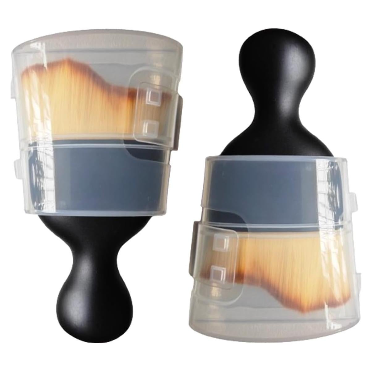 2PCS Cepillo de Detalle Interior Automóvil LCWYORH Amarillo