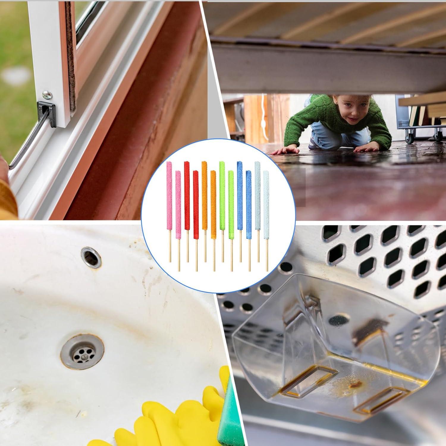 Kit de Limpieza de Grietas 12 Pcs Psyqtsuary Microfibra