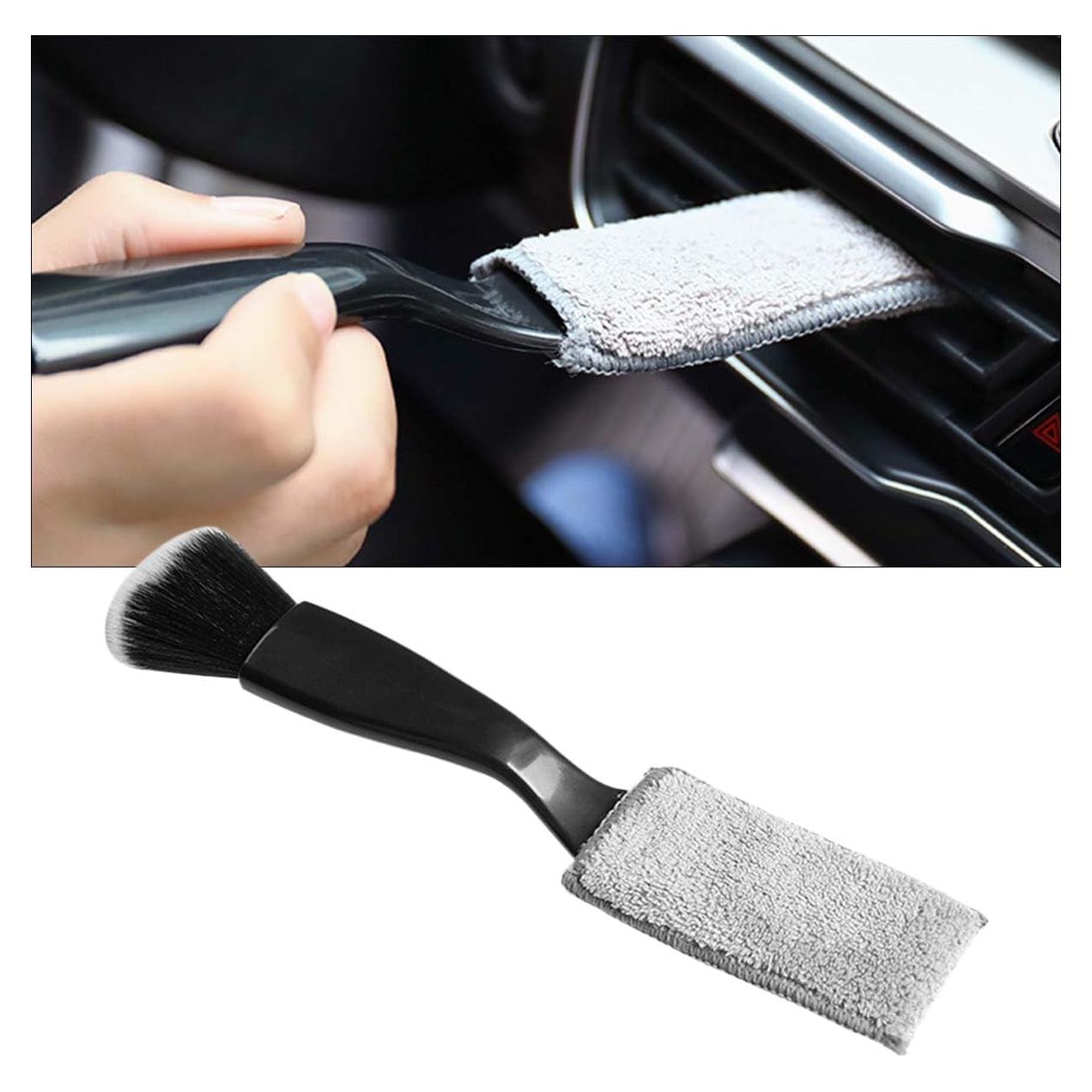 Cepillo de Limpieza Doble Cabeza KITUREK para Auto Negro