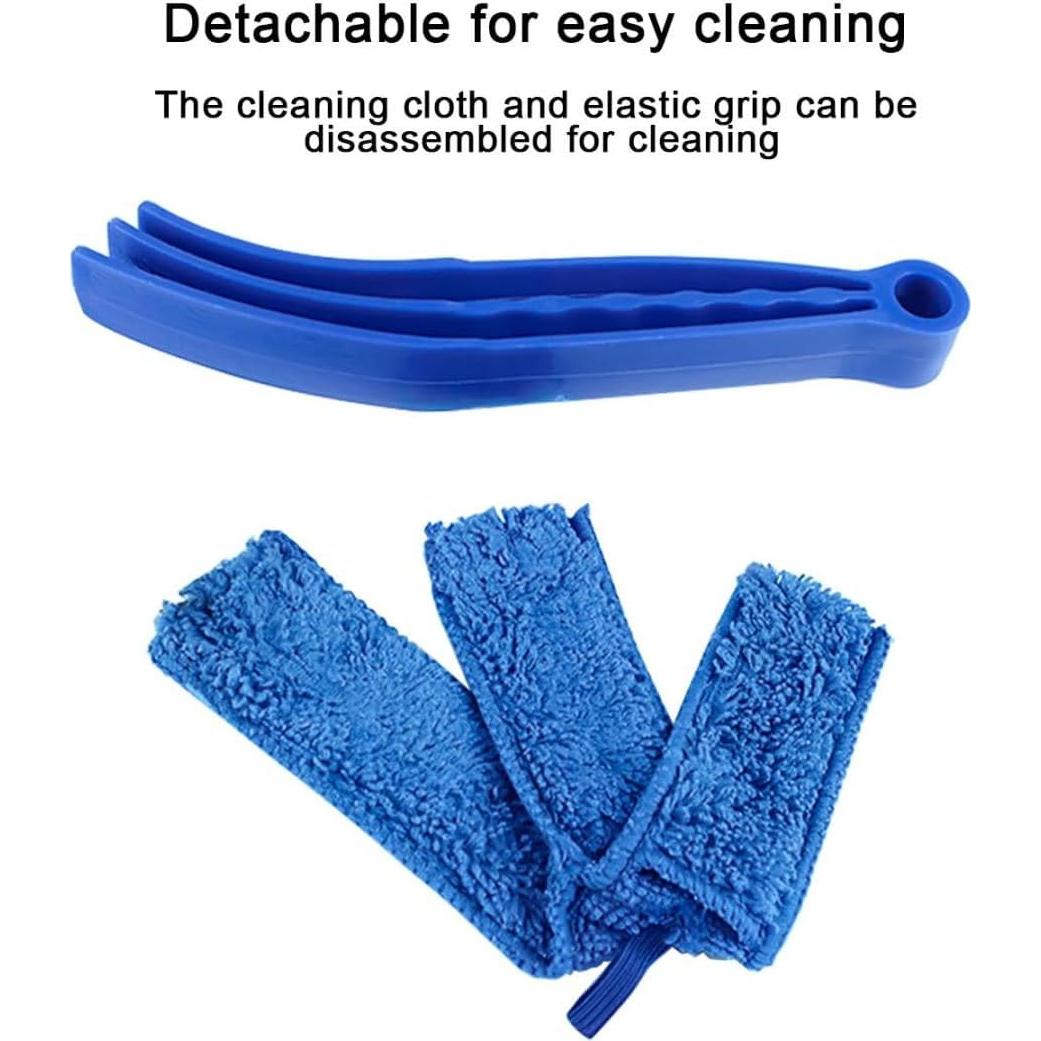 3 Piezas Limpiador de Ventilación KHGUZ - Microfibra Azul