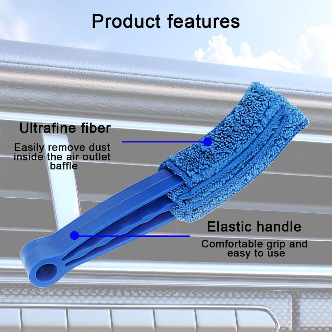 3 Piezas Limpiador de Ventilación KHGUZ - Microfibra Azul