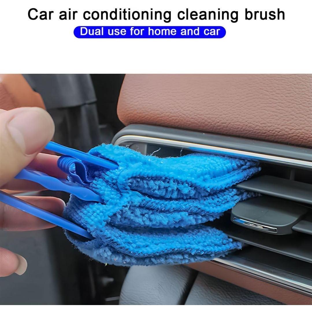 3 Piezas Limpiador de Ventilación KHGUZ - Microfibra Azul