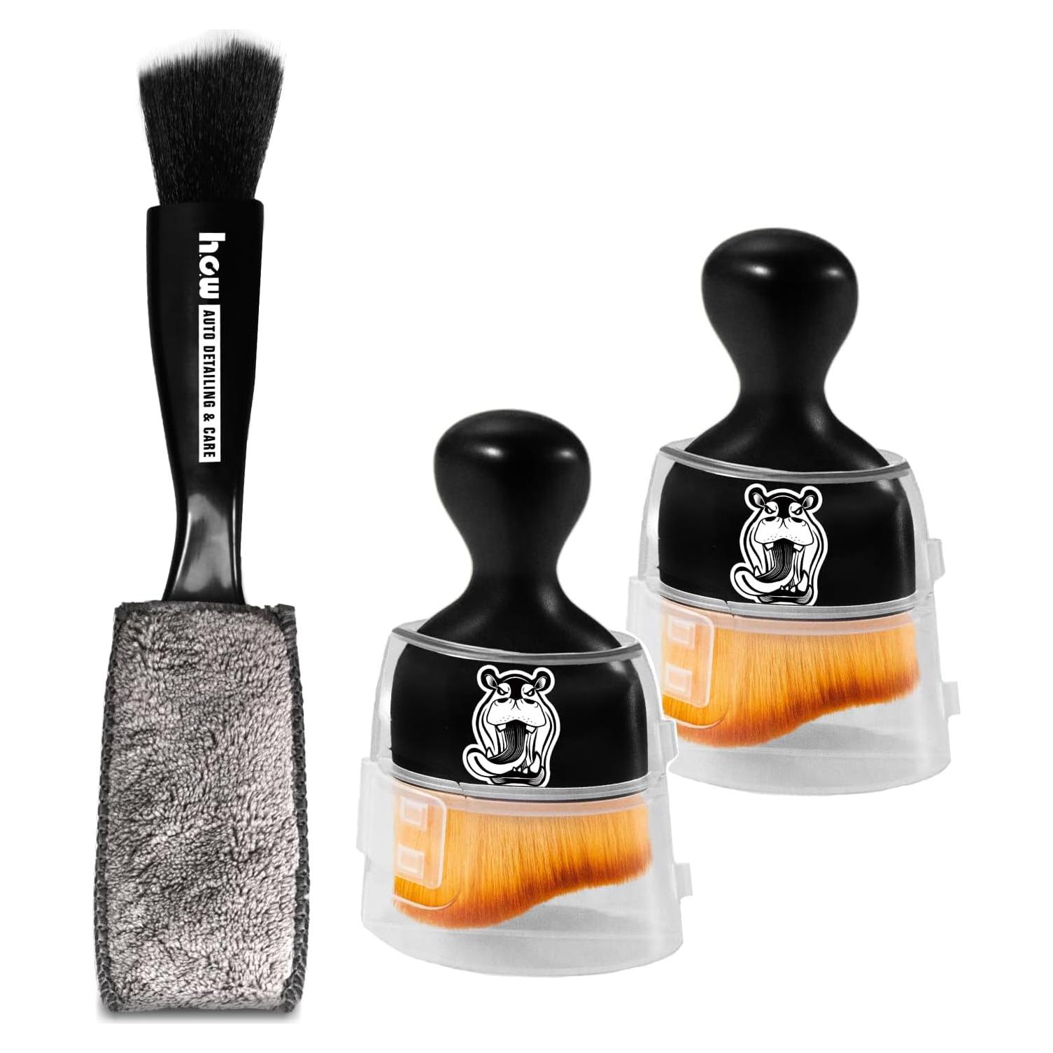 Kits de Cepillos para Detallado de Interiores H.O.W - 3 Piezas