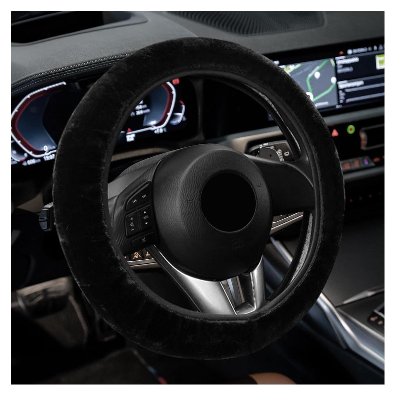 Cubierta de Volante Suvnie Fluffy 35-40 cm Antideslizante