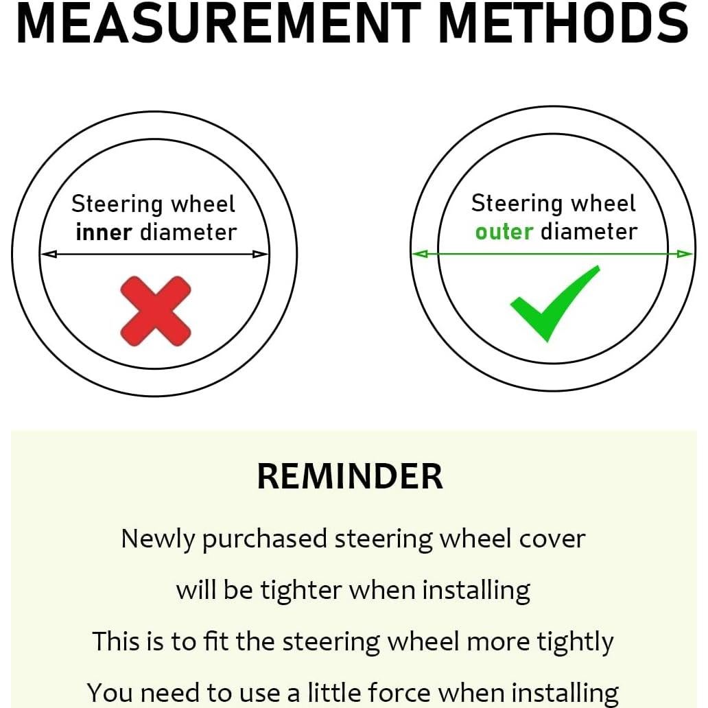 Cubierta de Volante de Coche Peluda KVAEY 38.1 cm Antideslizante