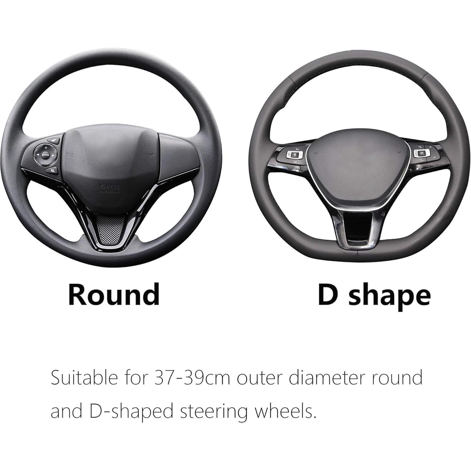 Funda de Volante ALEMODR Terciopelo Rosa 38 cm Universal