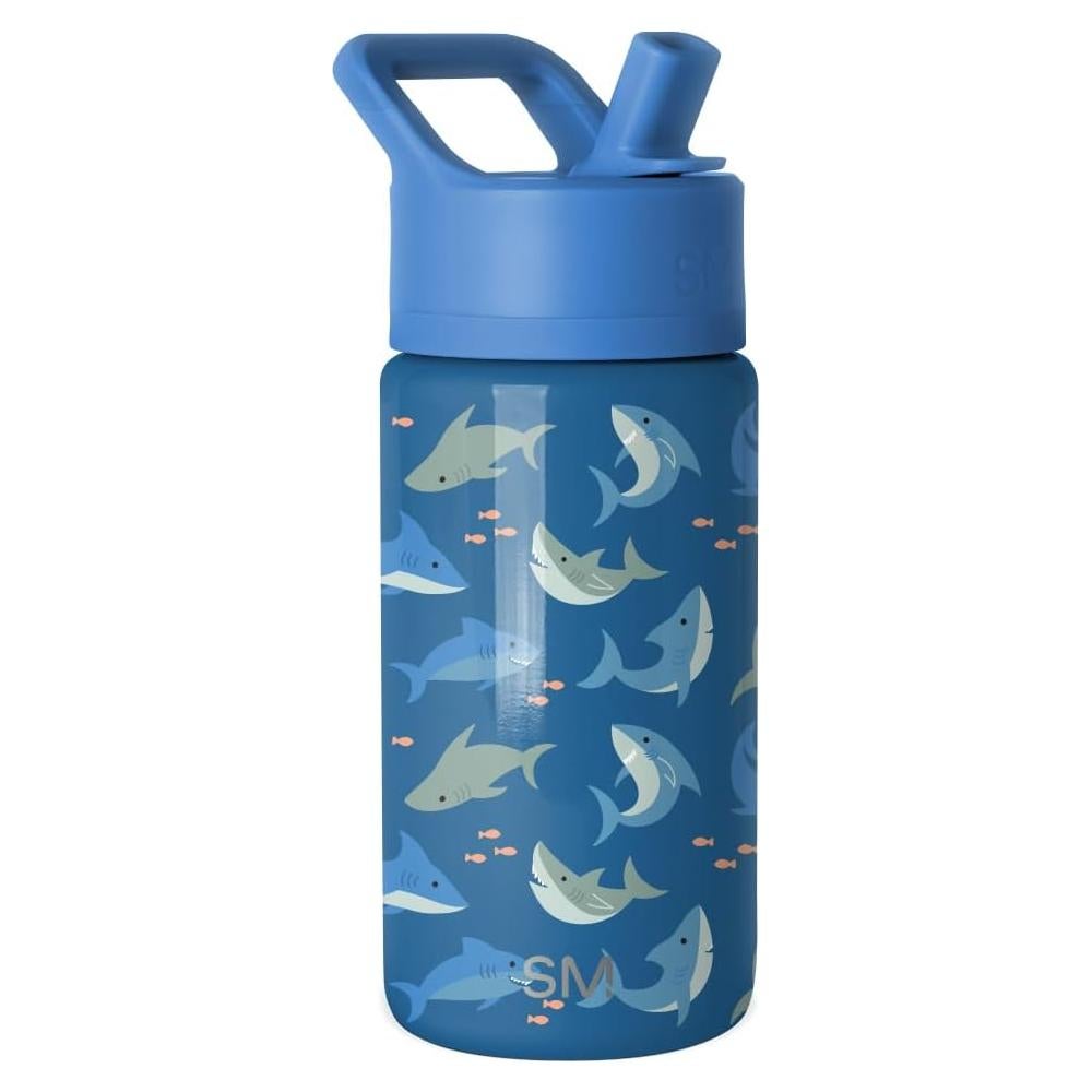 Botella de Agua Aislada Simple Modern 414ml Tiburón Tiritón